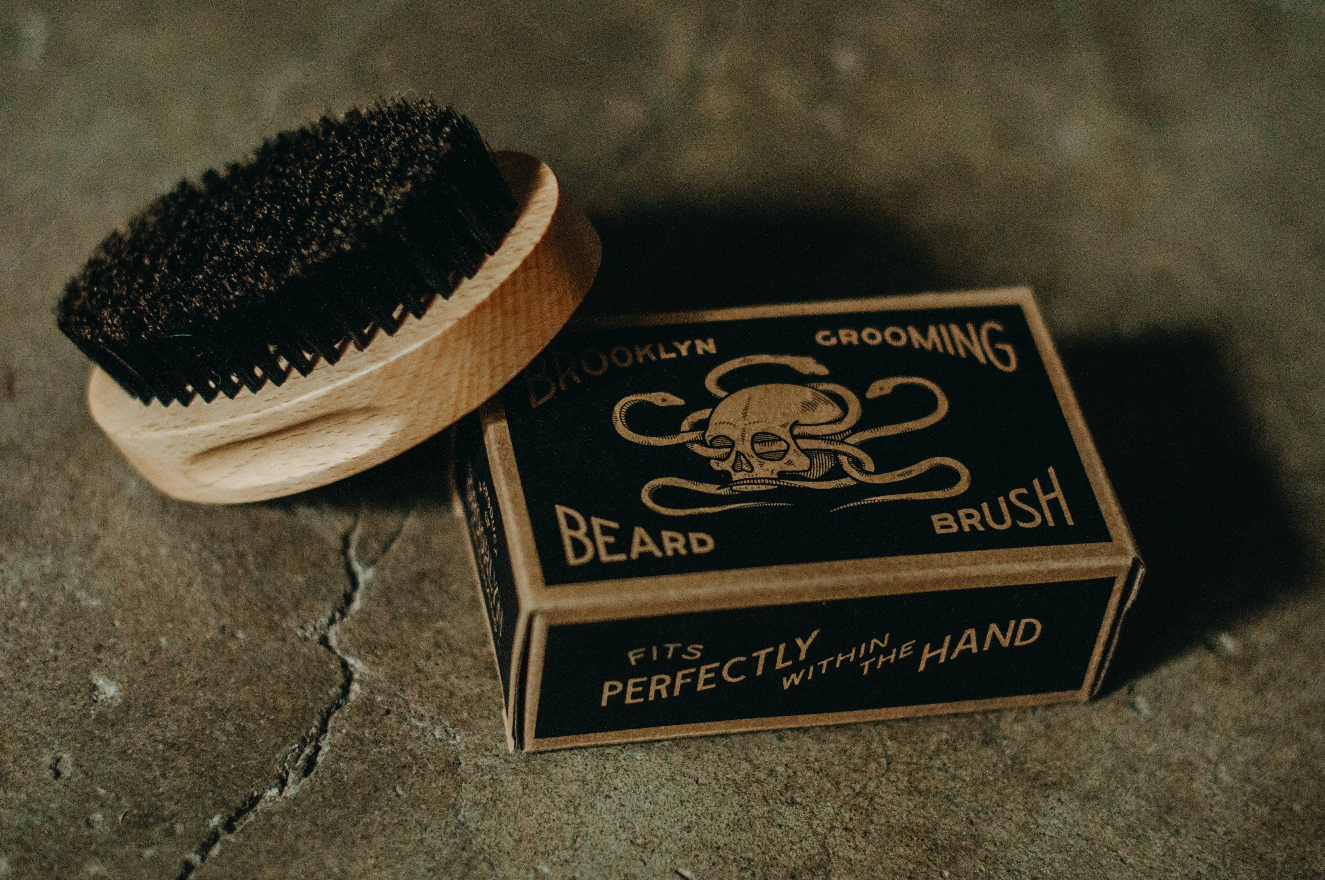 Beechwood and Boar bristle beard brush