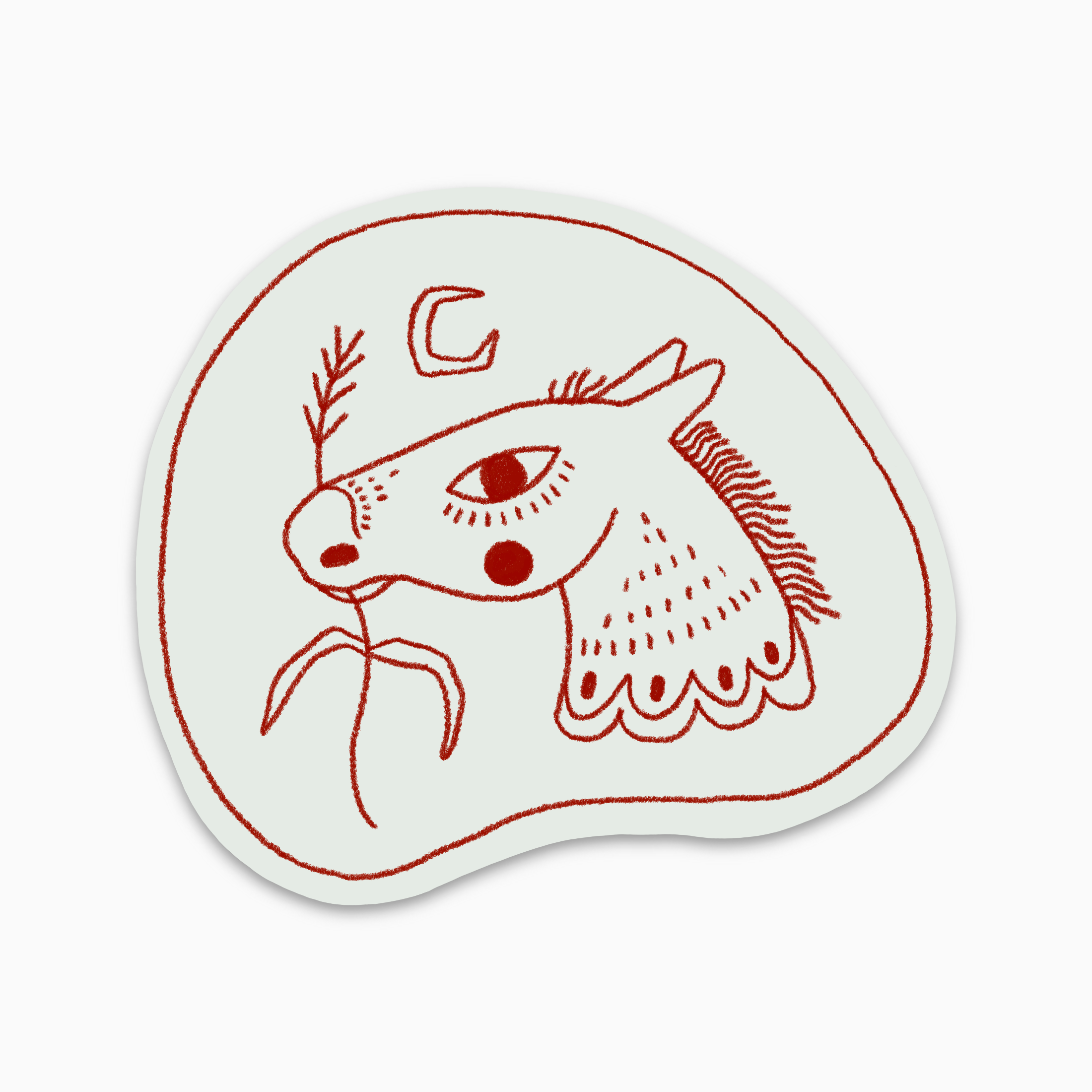 Horse Head Sticker
