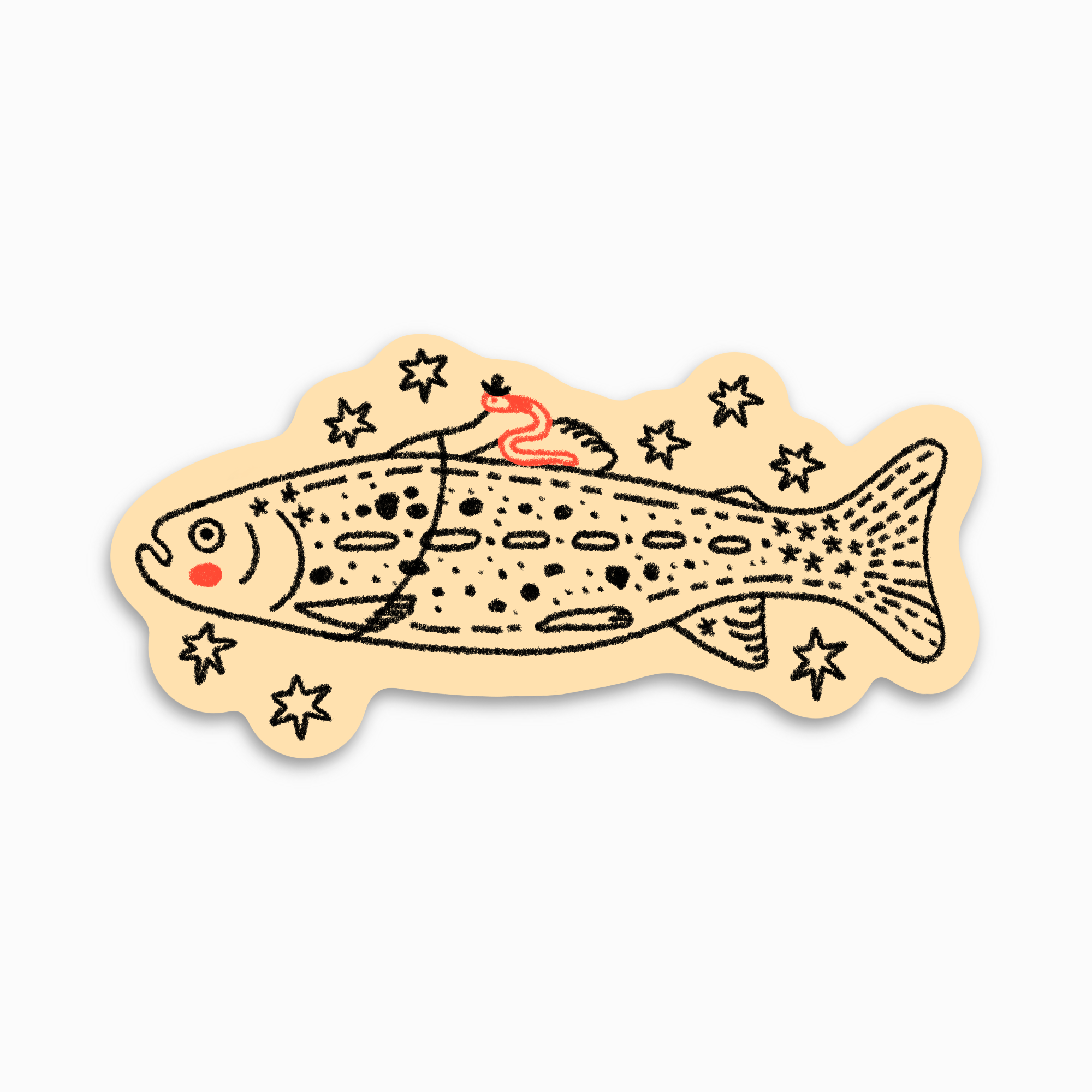 Gone Fishin' Sticker