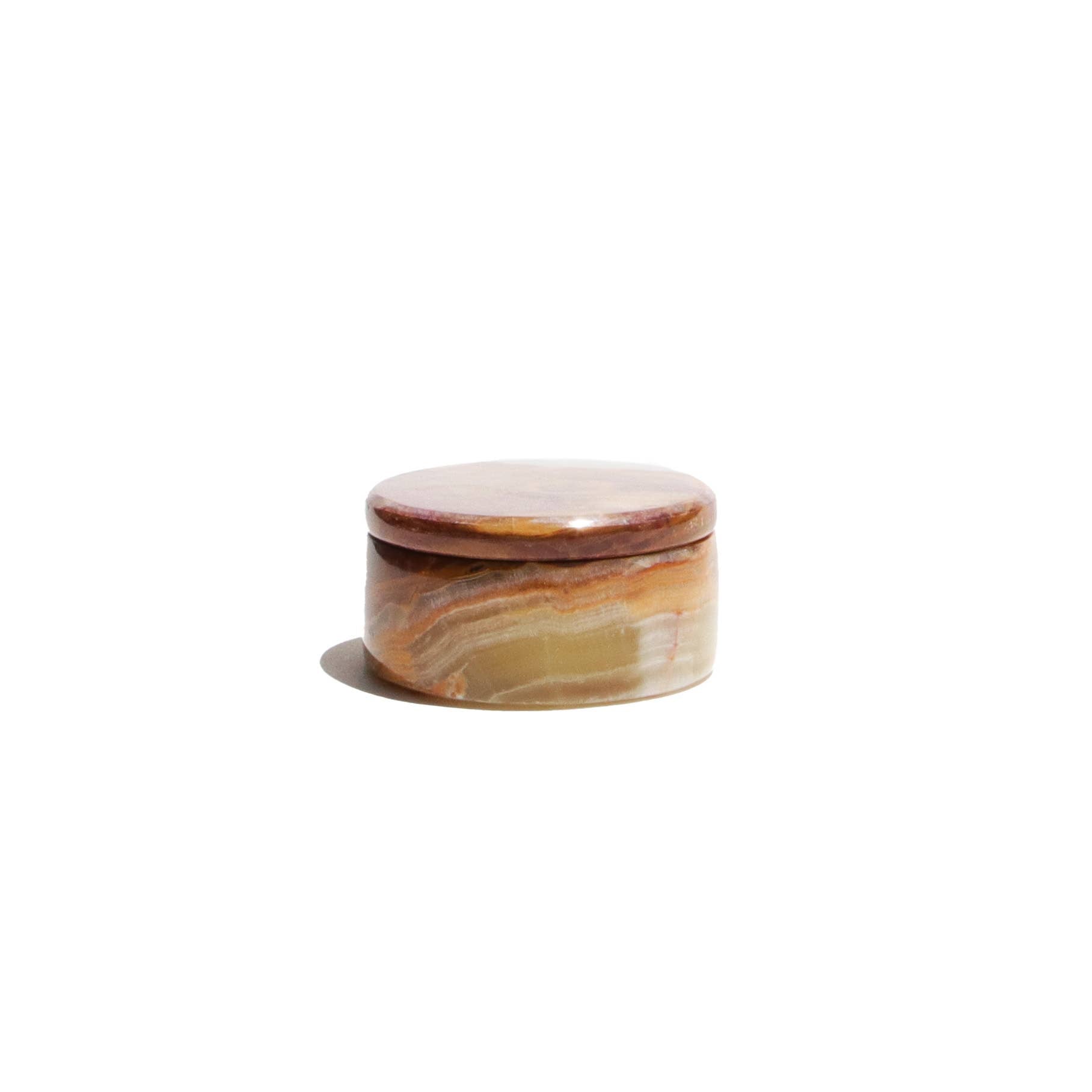 KEEPSAKE REAL STONE ONYX JAR PERFUME BALM / FACE BALM GIFT