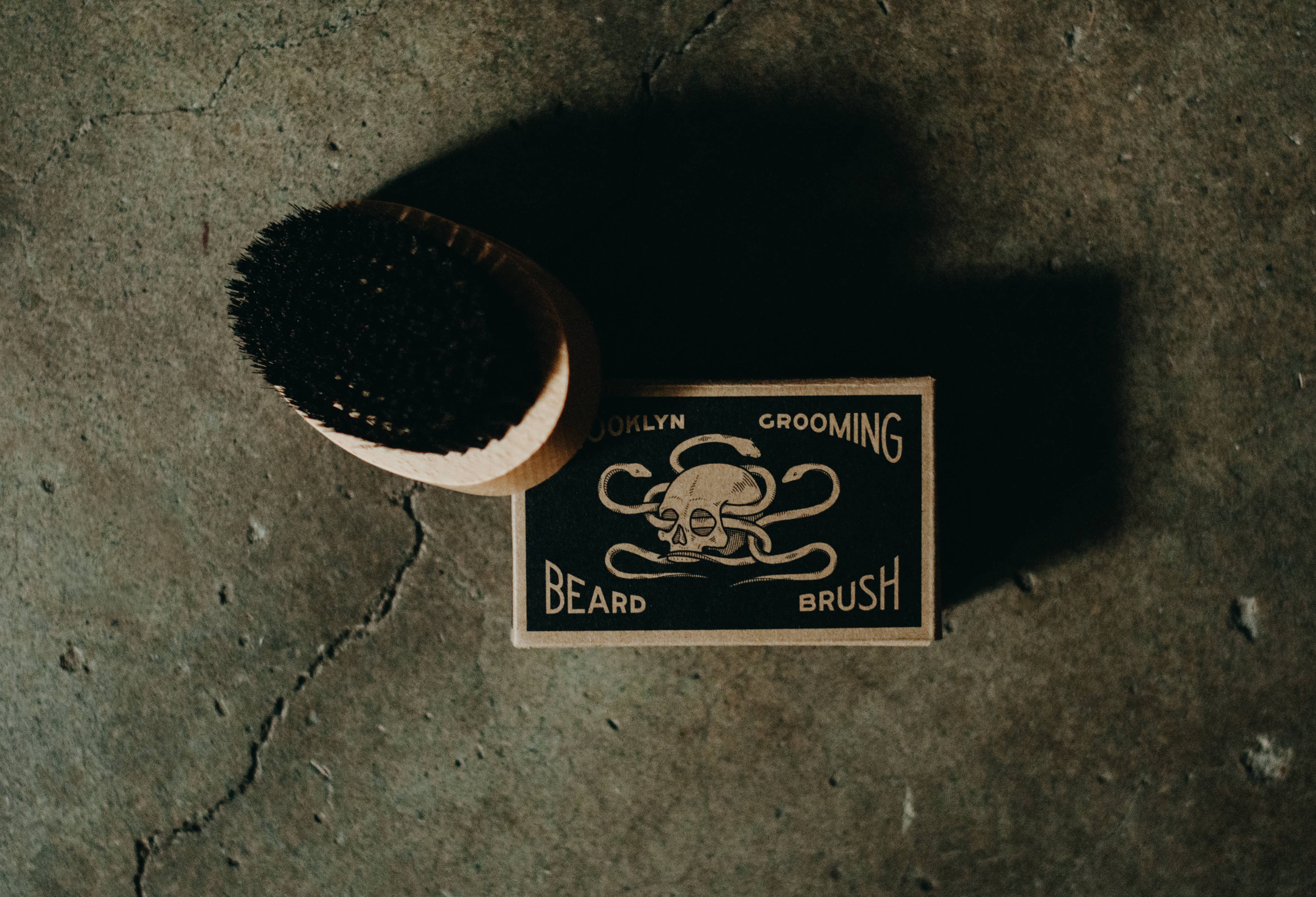 Beechwood and Boar bristle beard brush