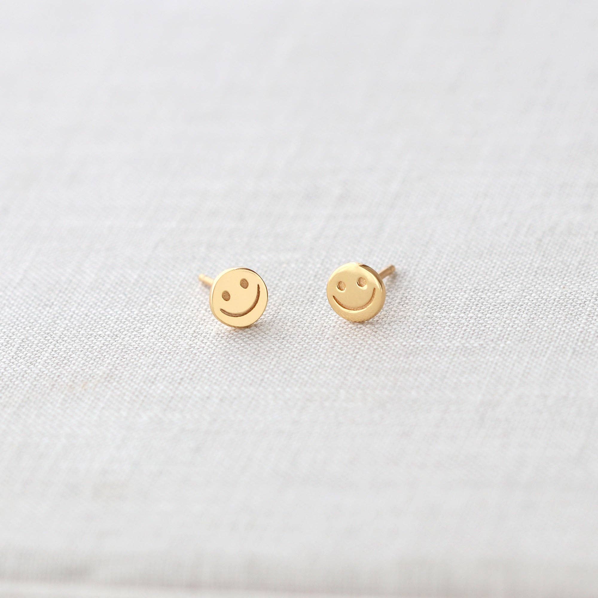 Happy Face Stud Earrings