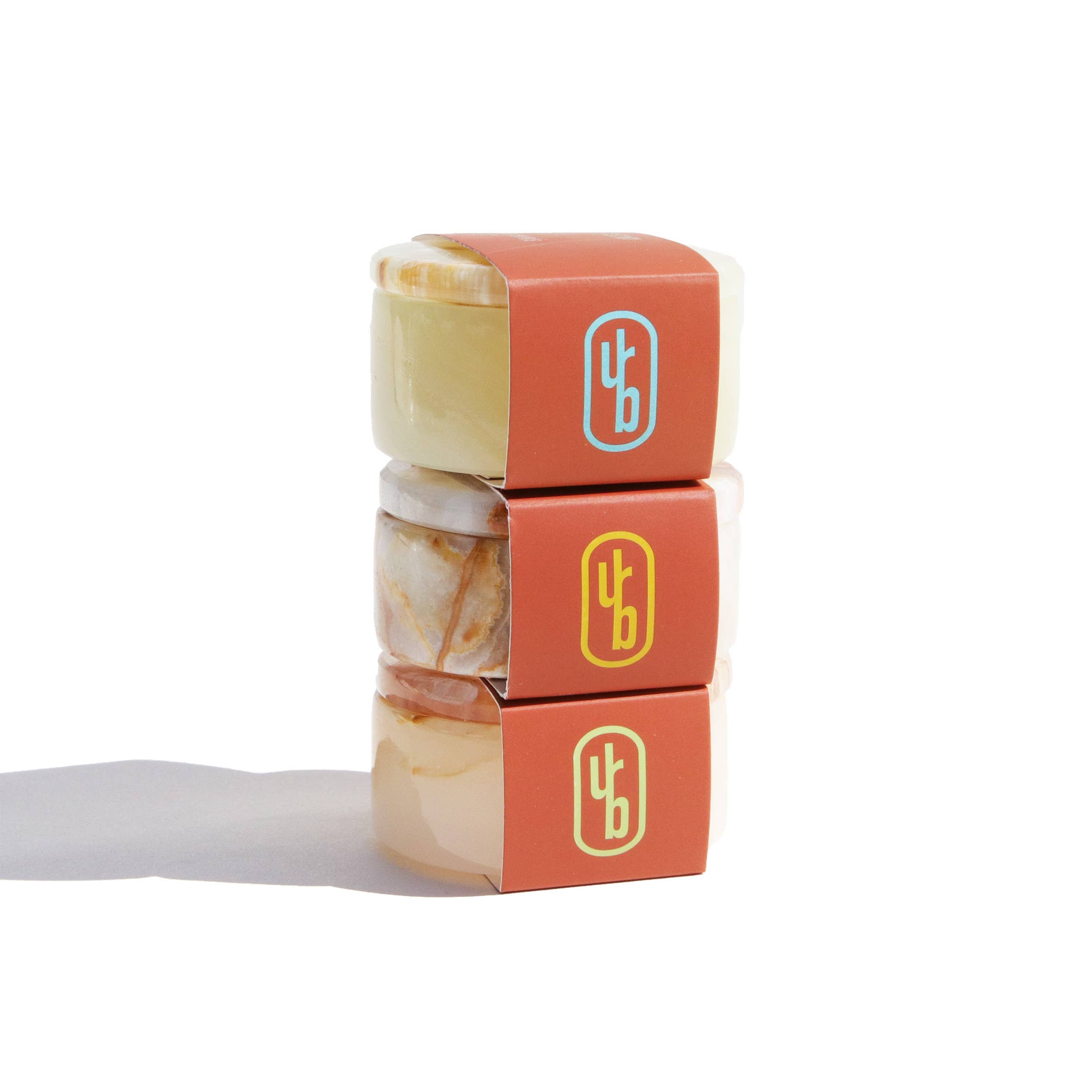 KEEPSAKE REAL STONE ONYX JAR PERFUME BALM / FACE BALM GIFT