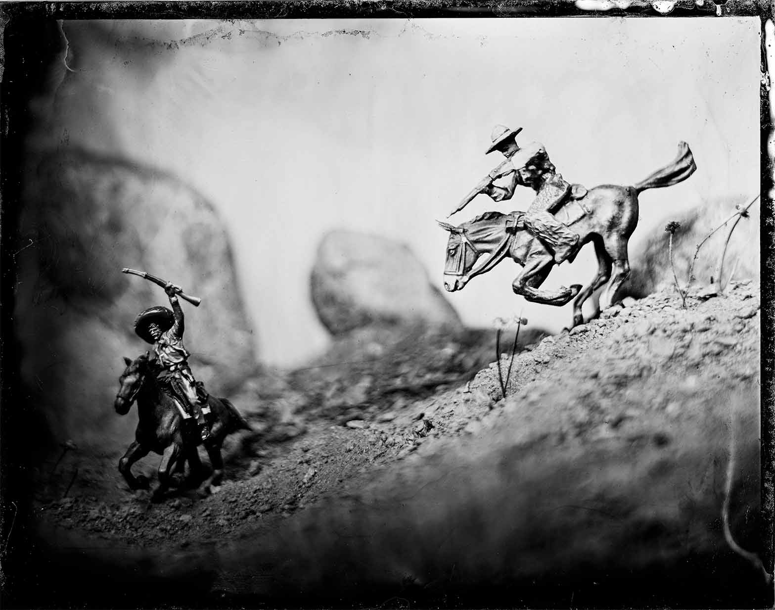 “The Chase" 8x10 tintype print by Ryan Scheer