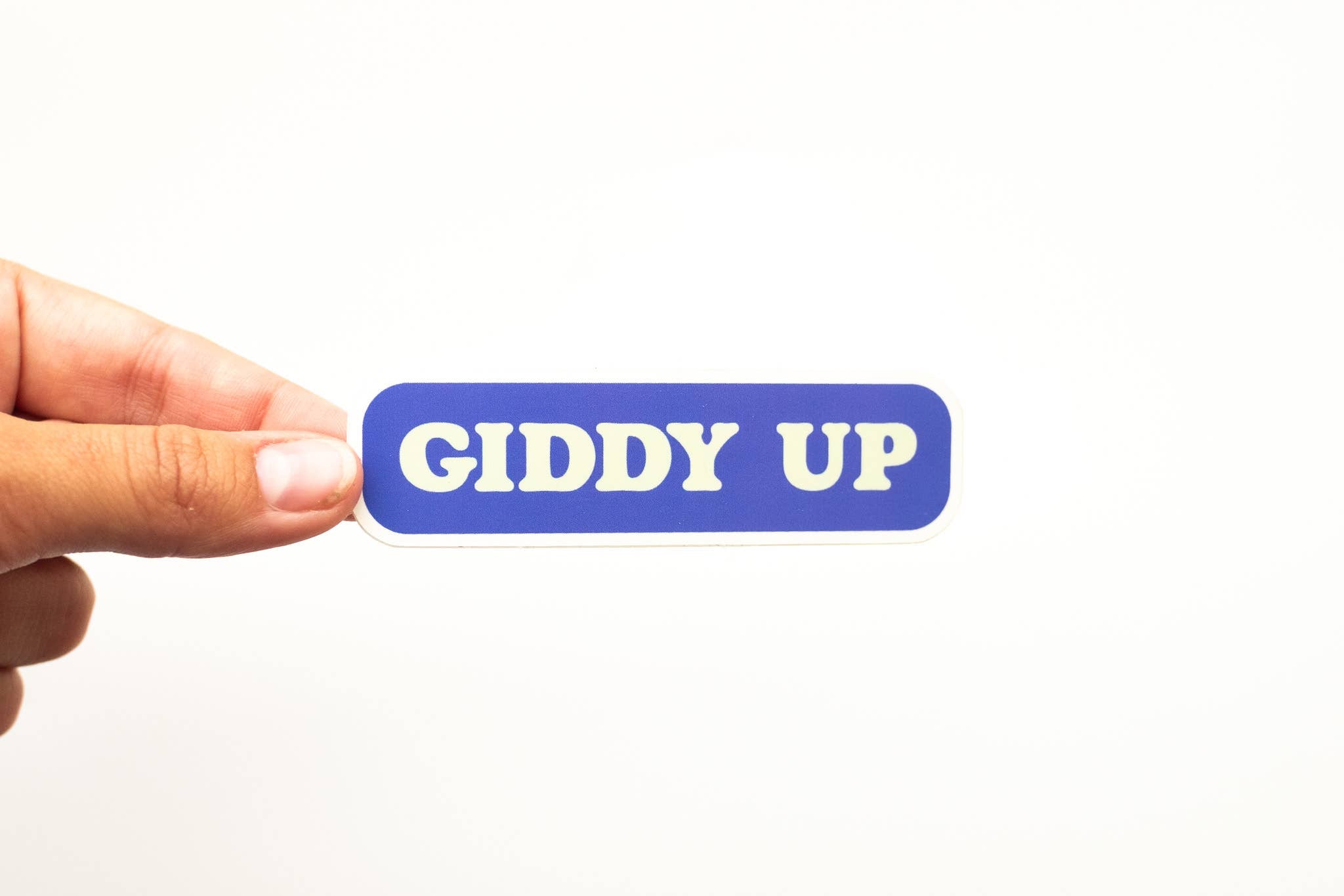 Giddy Up vinyl sticker
