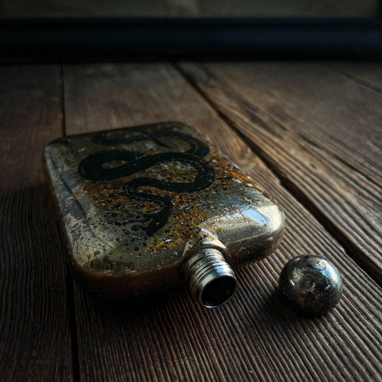DEATH ADDER WHISKEY FLASK