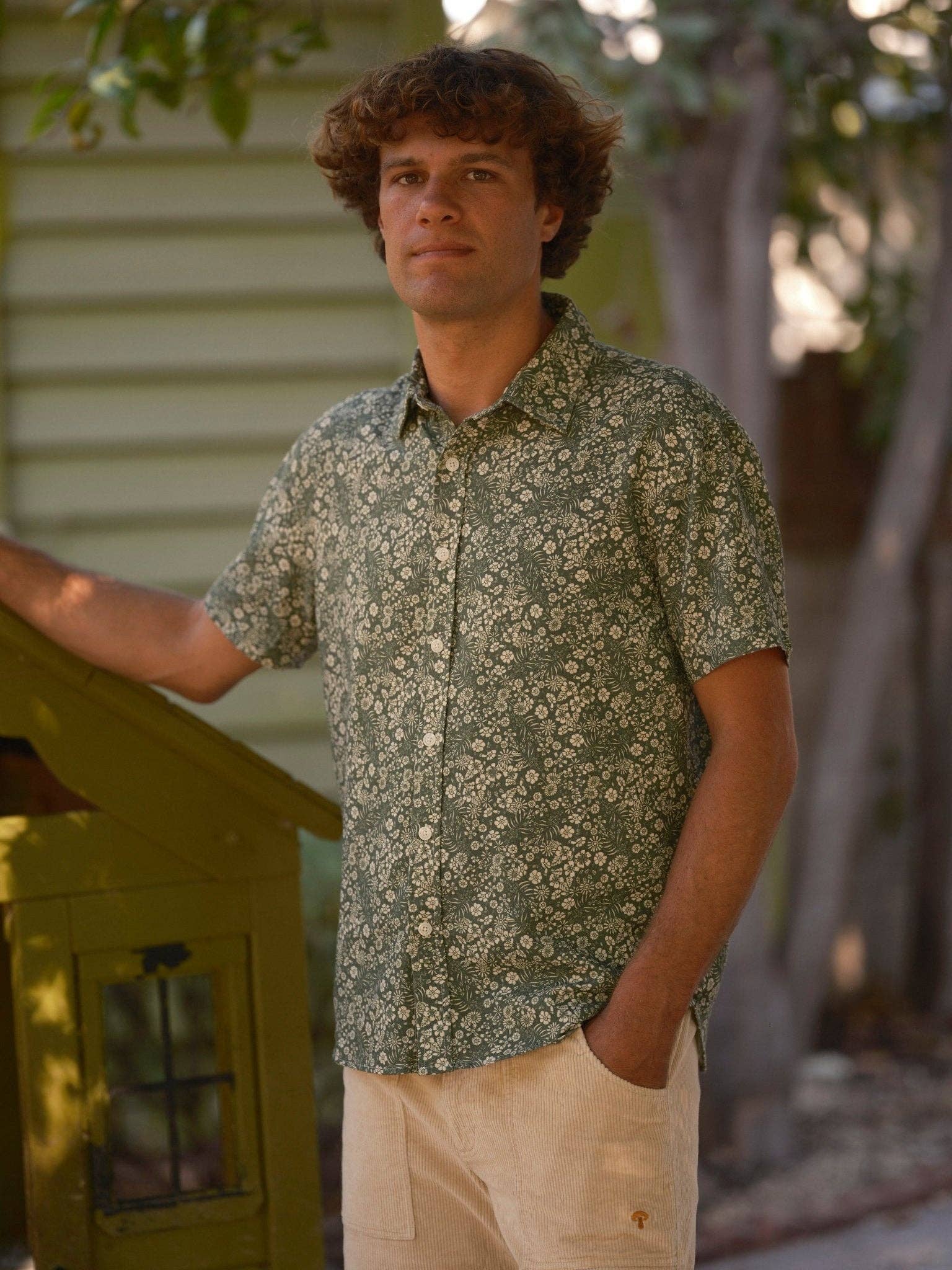 Mollusk Summer Shirt in Forest Meadow