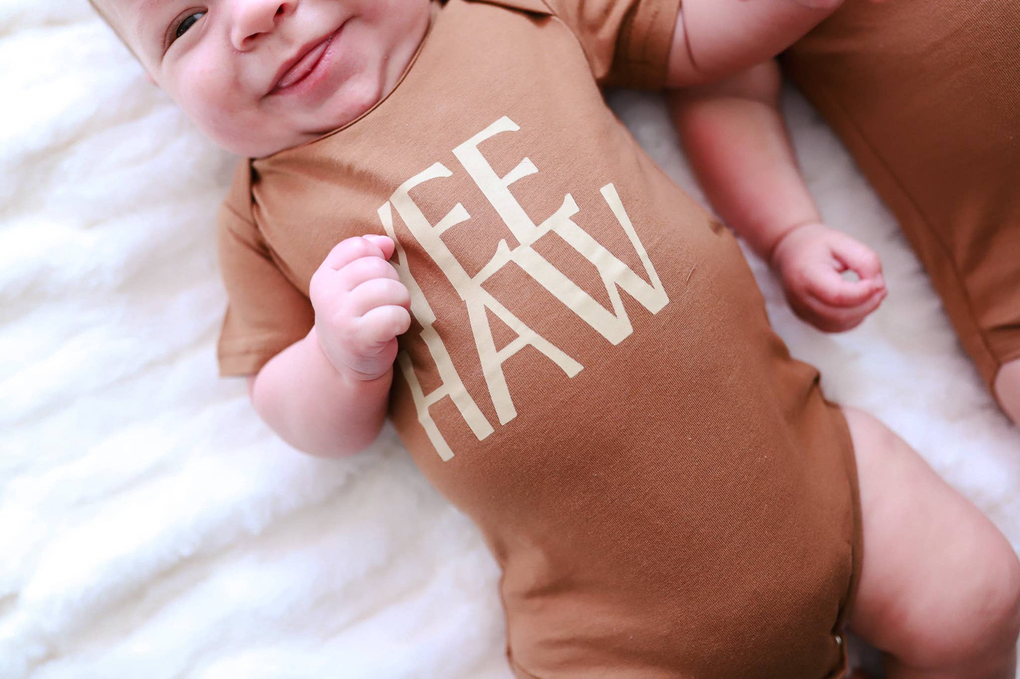 YeeHaw baby bodysuit - baby clothes, newborn baby boy girl