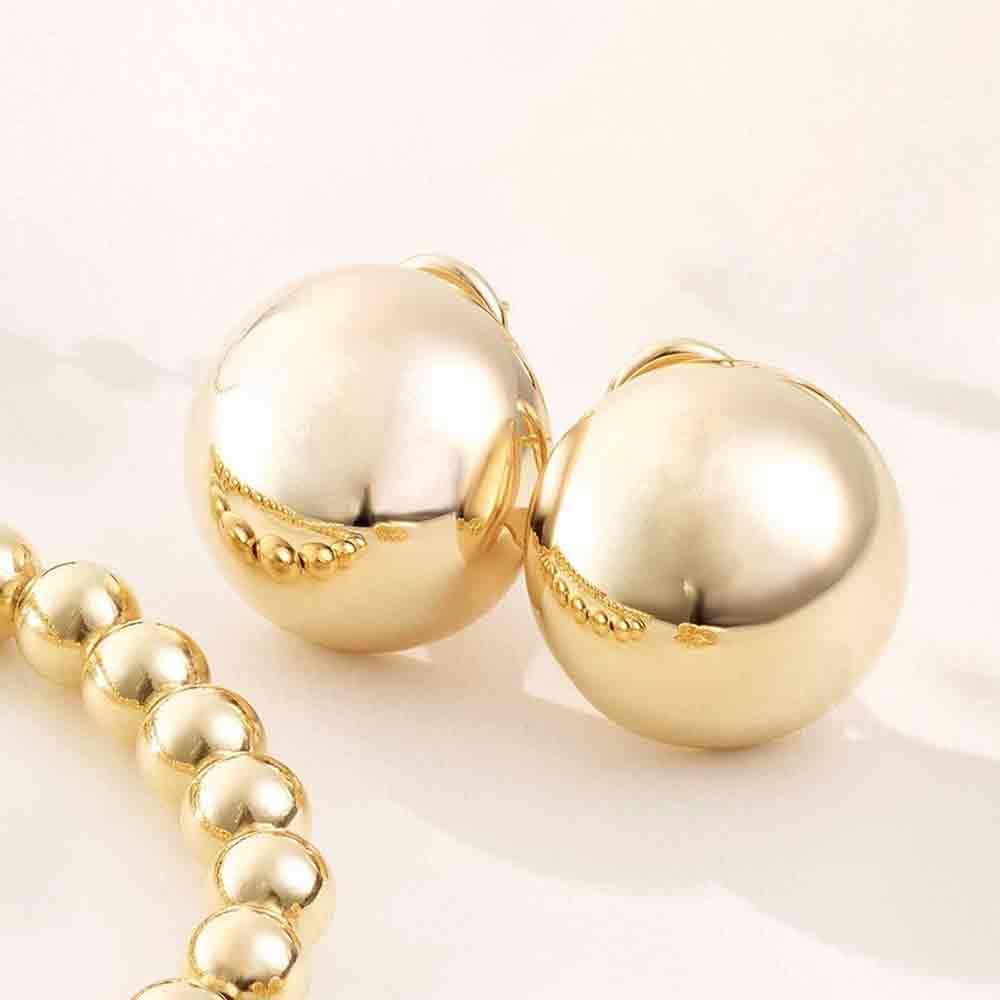 Button Earrings 18mm
