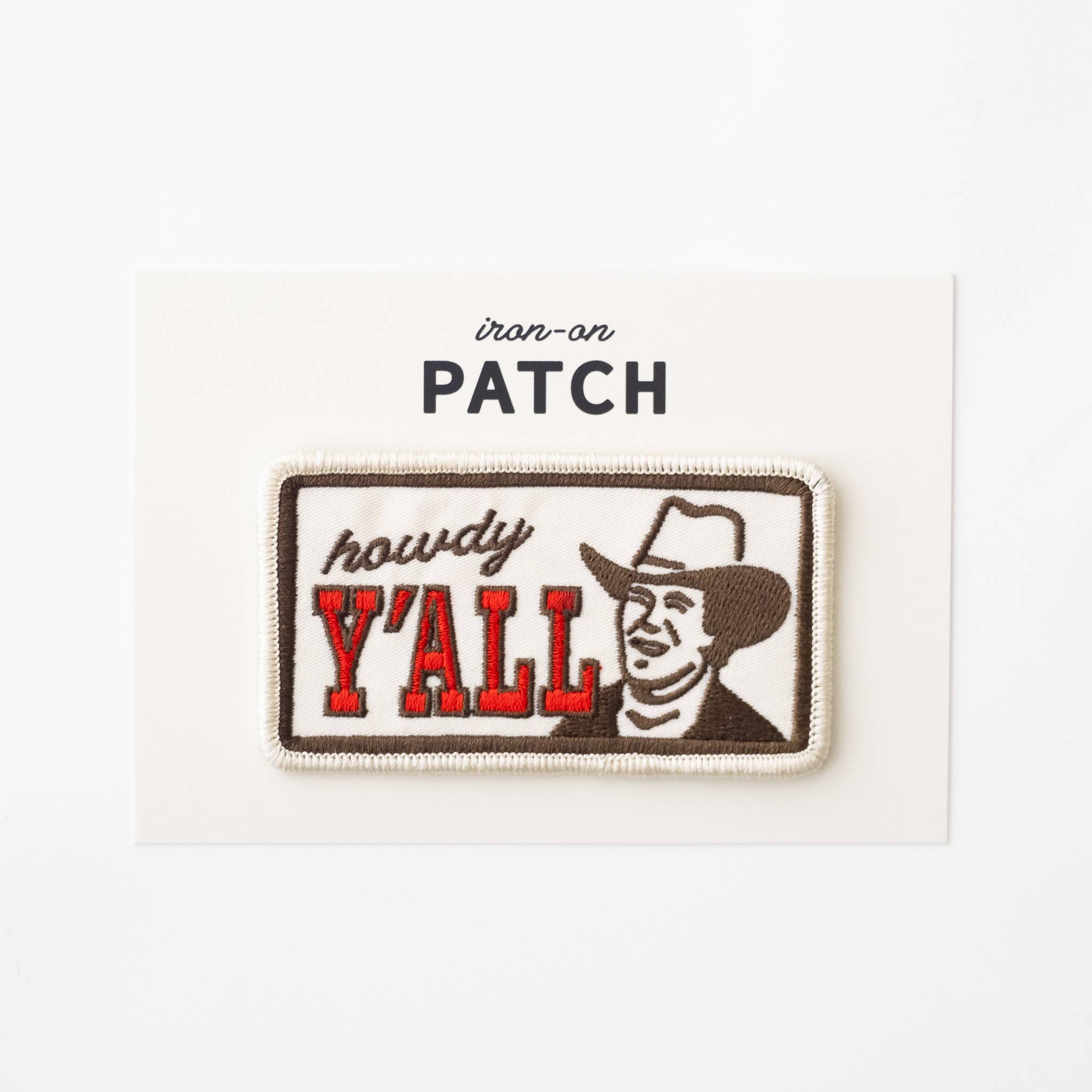 Howdy Y'all Embroidered Iron on Patch
