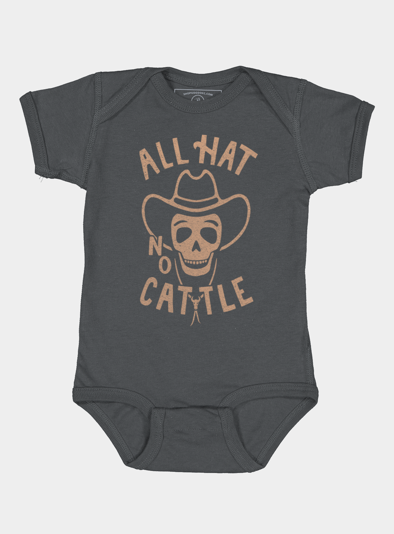 All Hat No Cattle Western Infant Onesie