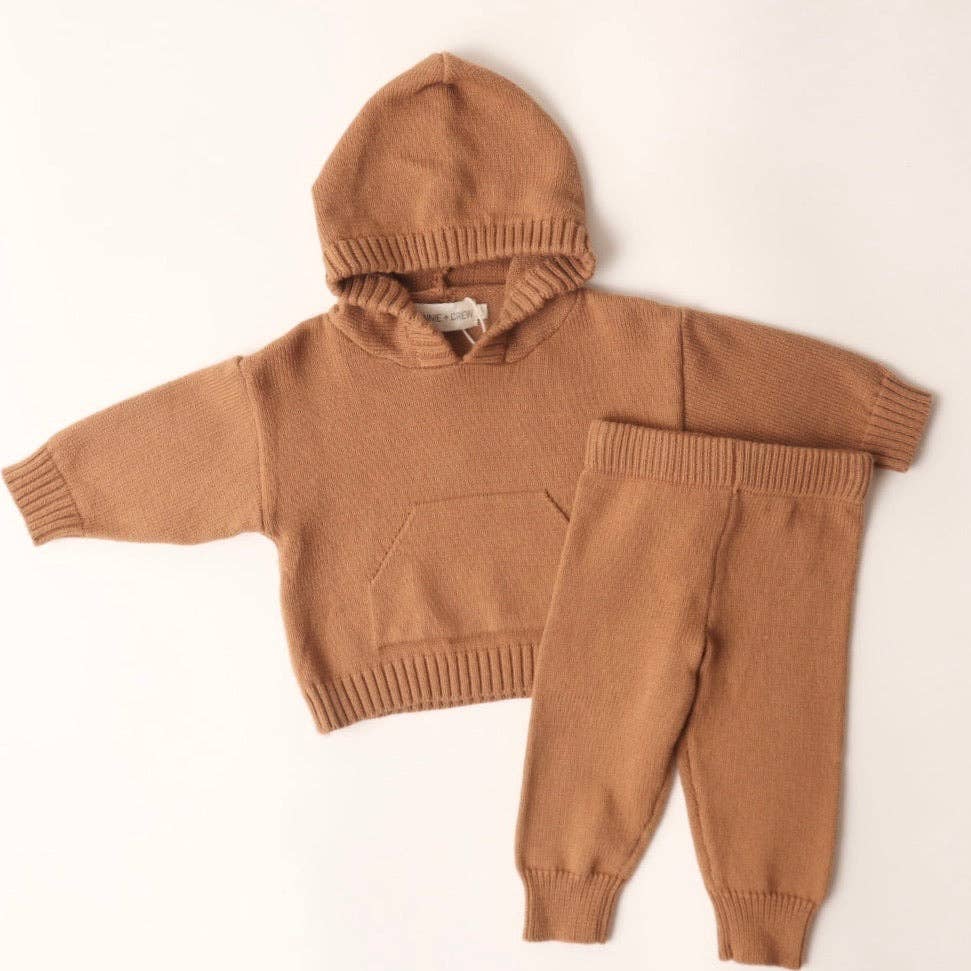 Hunter Knit Set in Brown