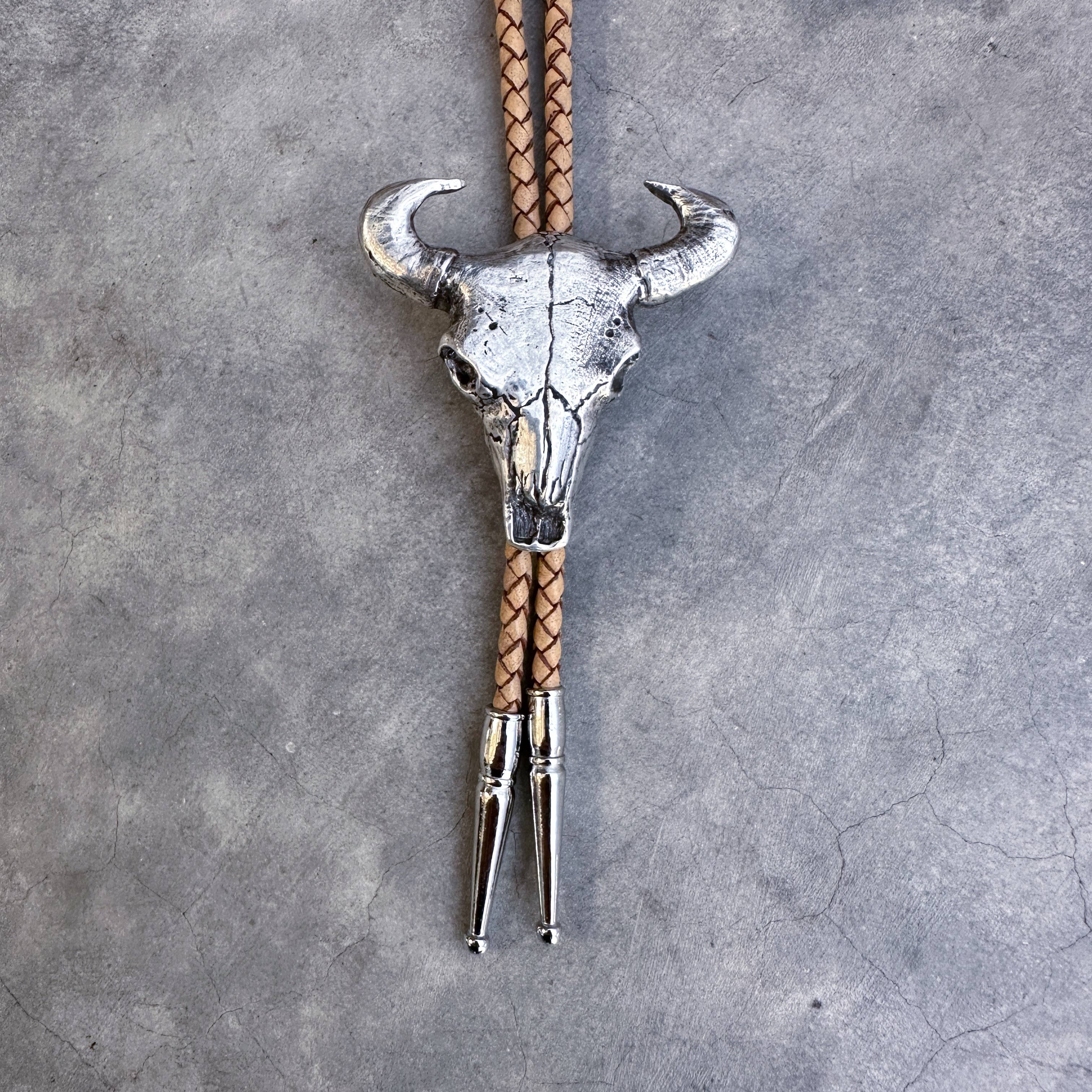 Bull Skull Bolo Tie