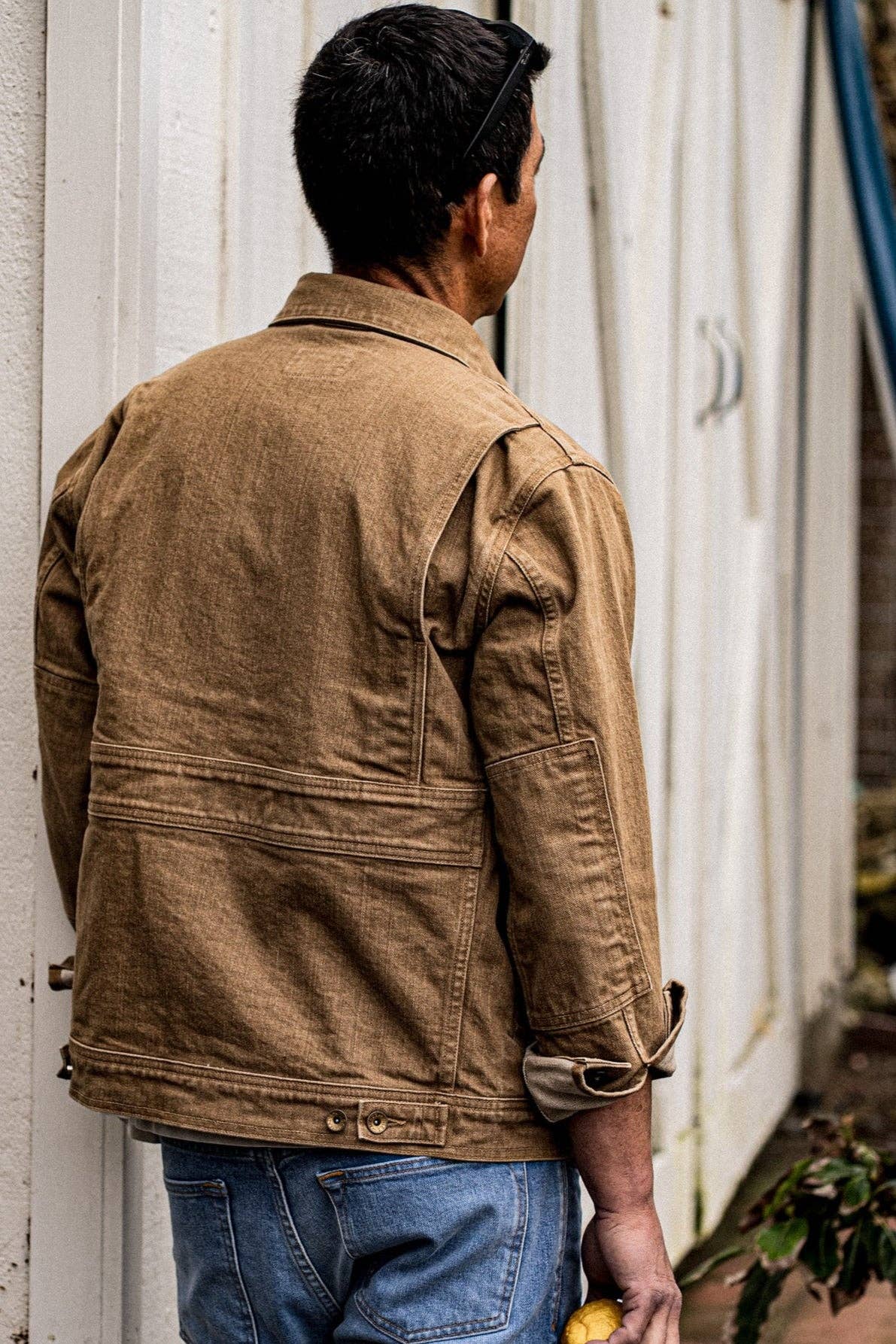 Artcher Jacket | 14oz Broken Twill Denim in Black Stone