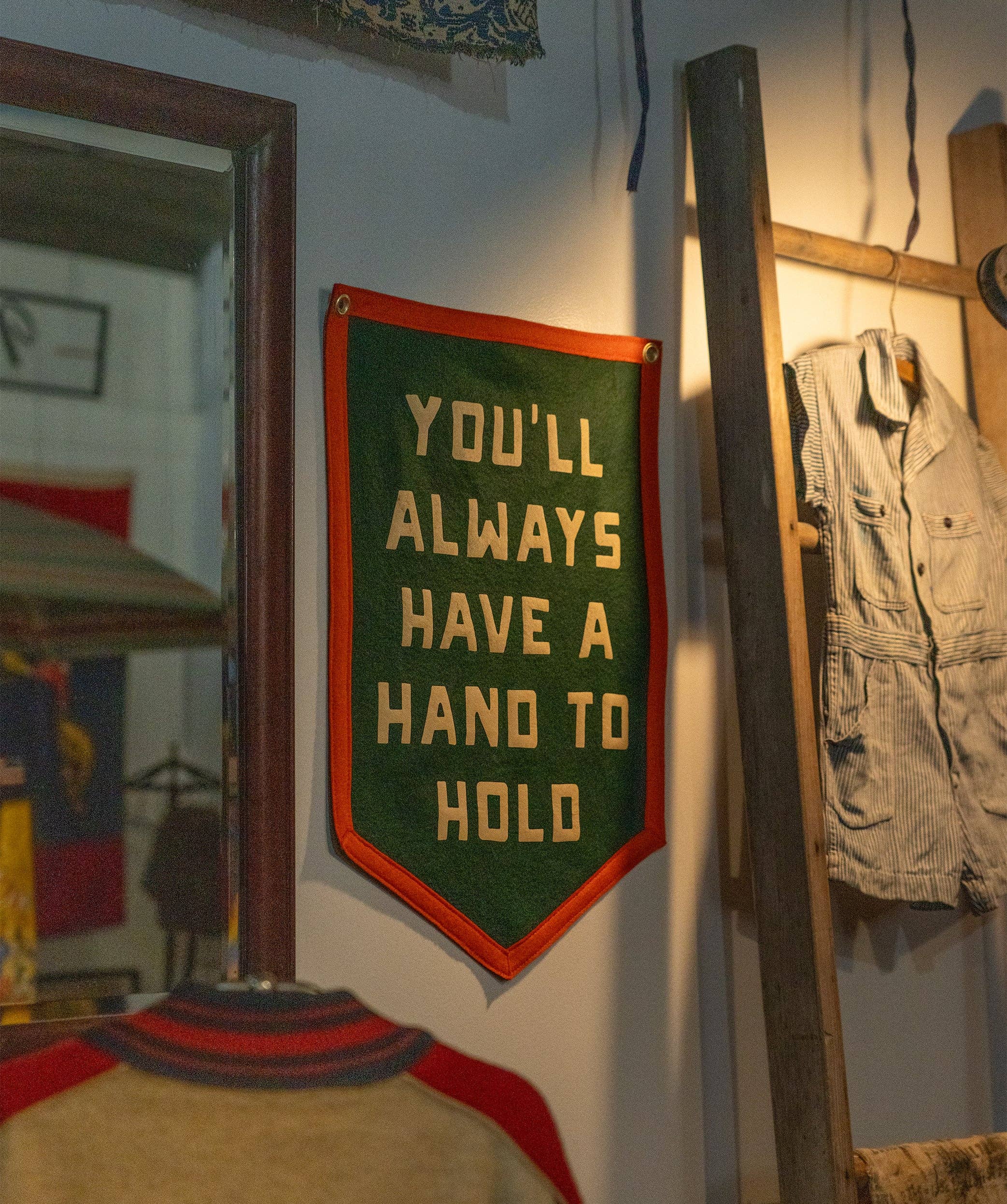 You'll Always Have A Hand To Hold Camp Flag • Billy Strings x Oxford Pennant