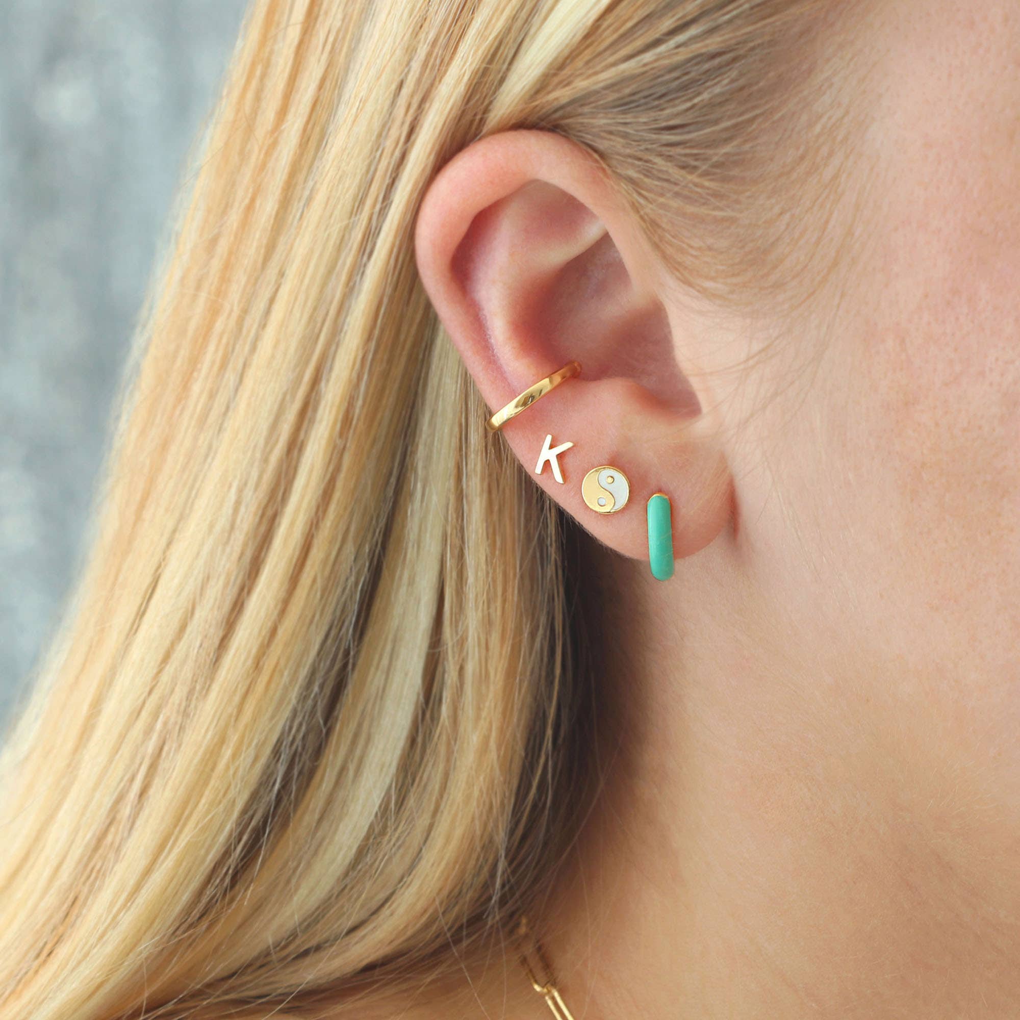 Enamel Huggie Hoop Earrings 18K Gold Vermeil | Sterling Silver 12mm Hoops Multiple Colors Hinge Closure Nickel Free Hypoallergenic Ships from CA