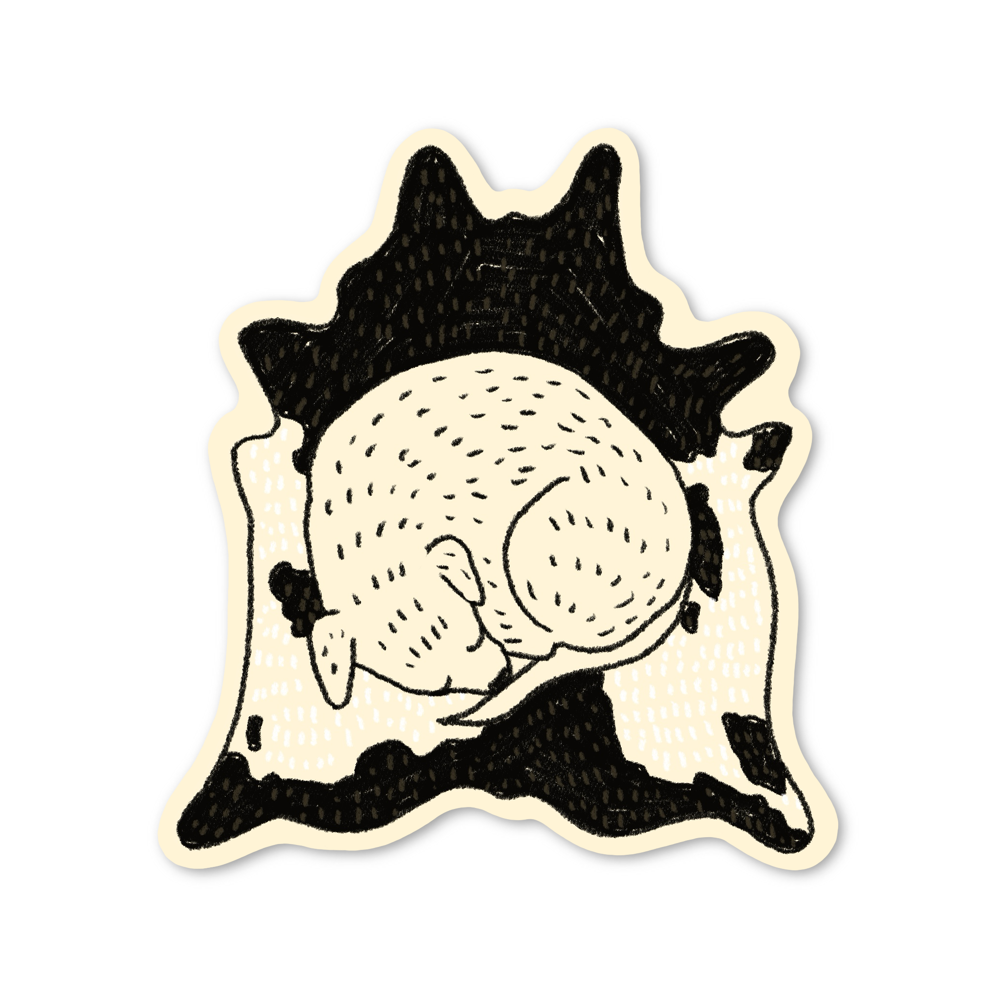 Sleepy Dog Sticker