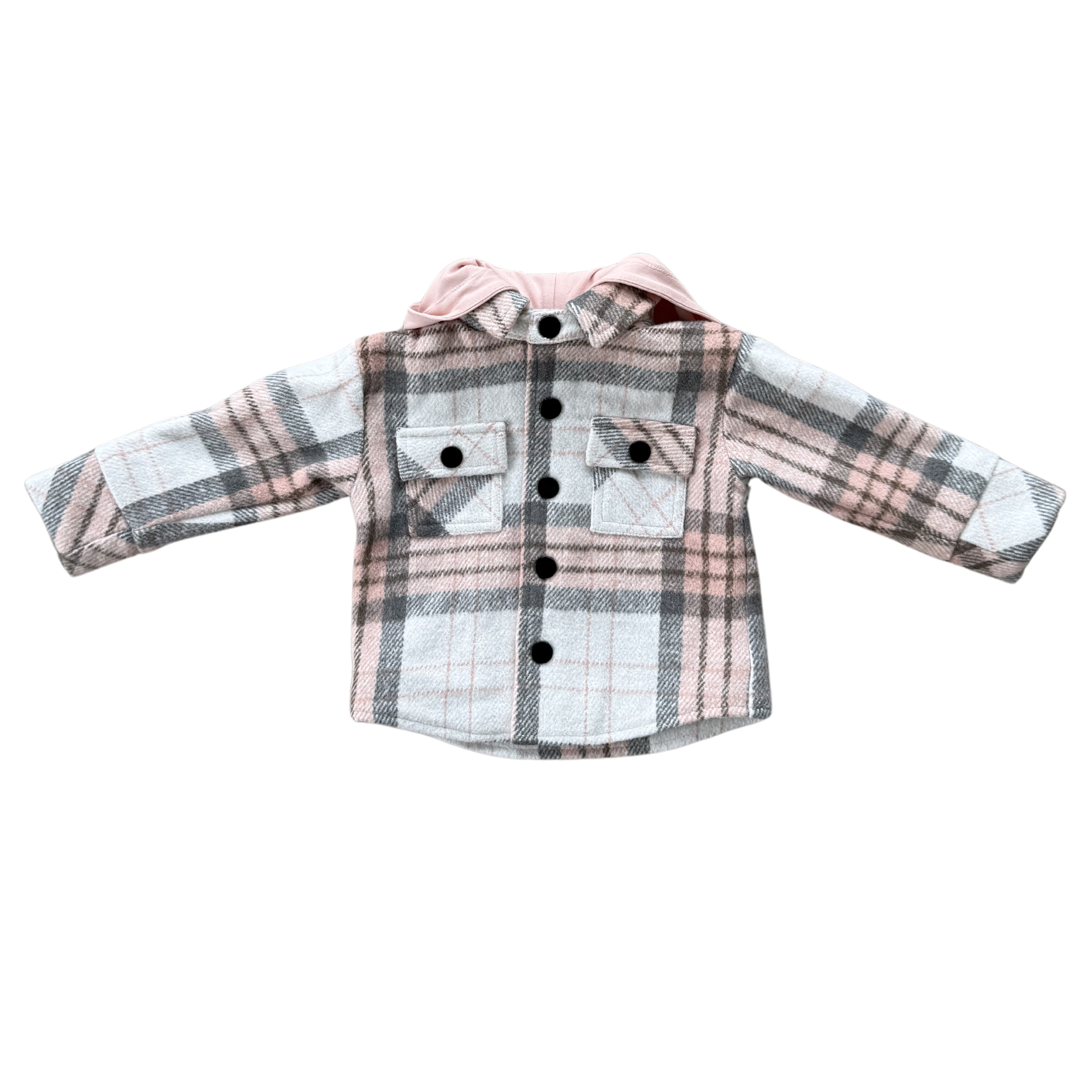 Baby/Kids Hooded Shacket Fall Winter