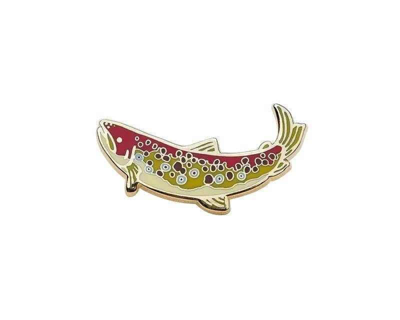Brown Trout Enamel Pin
