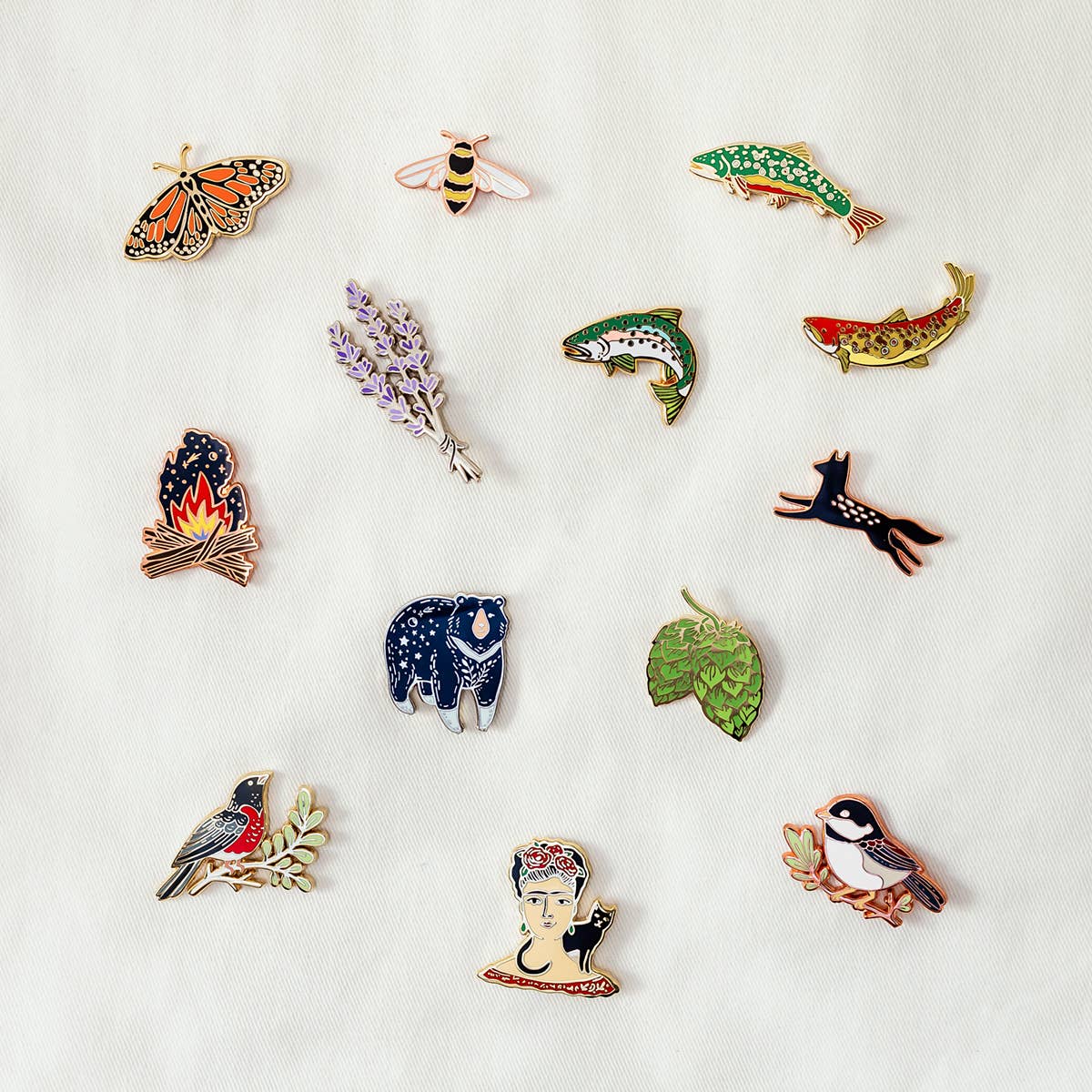 Black Wolf Enamel Pin