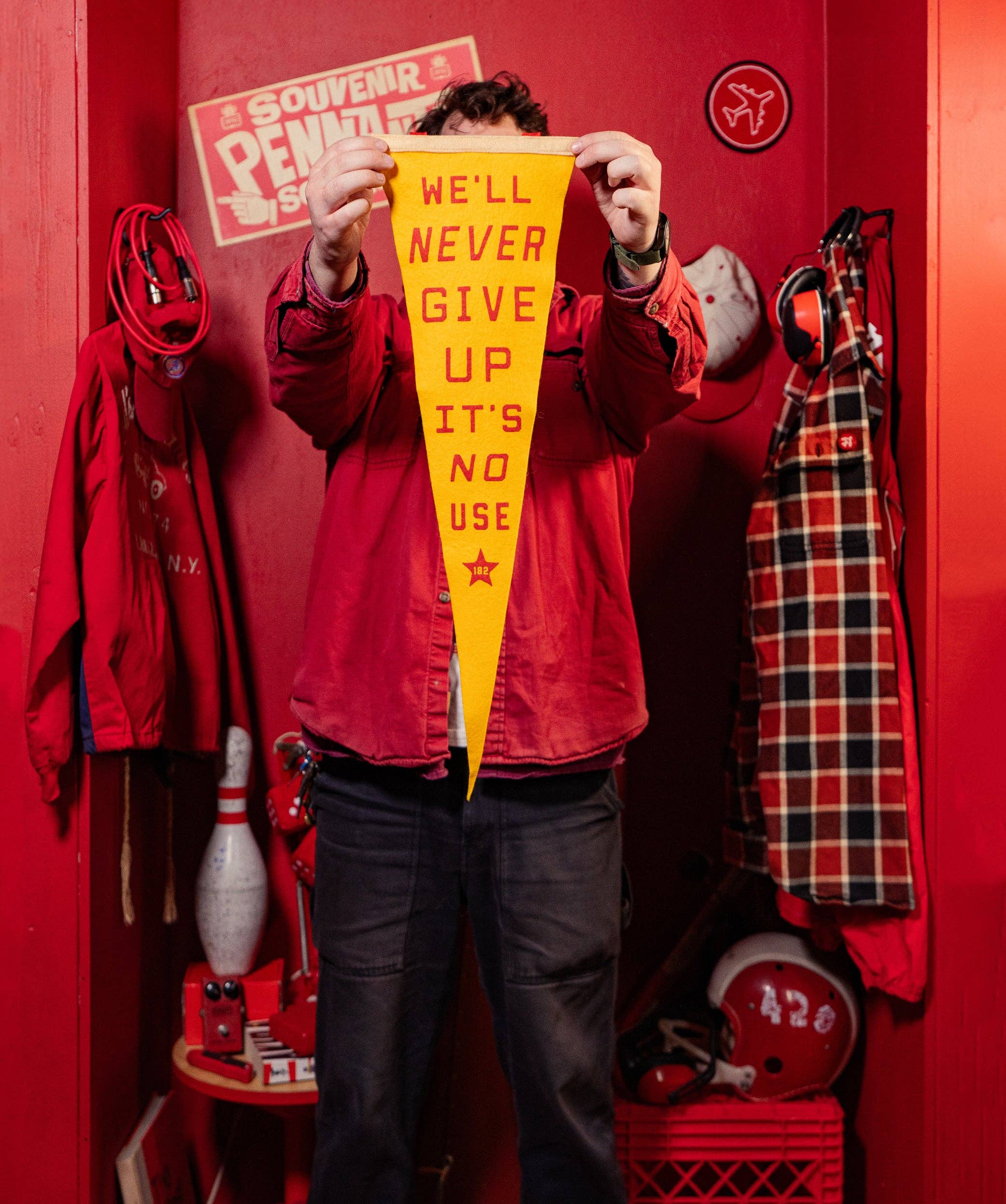 We'll Never Give Up, It's No Use Pennant • blink-182 x Oxford Pennant