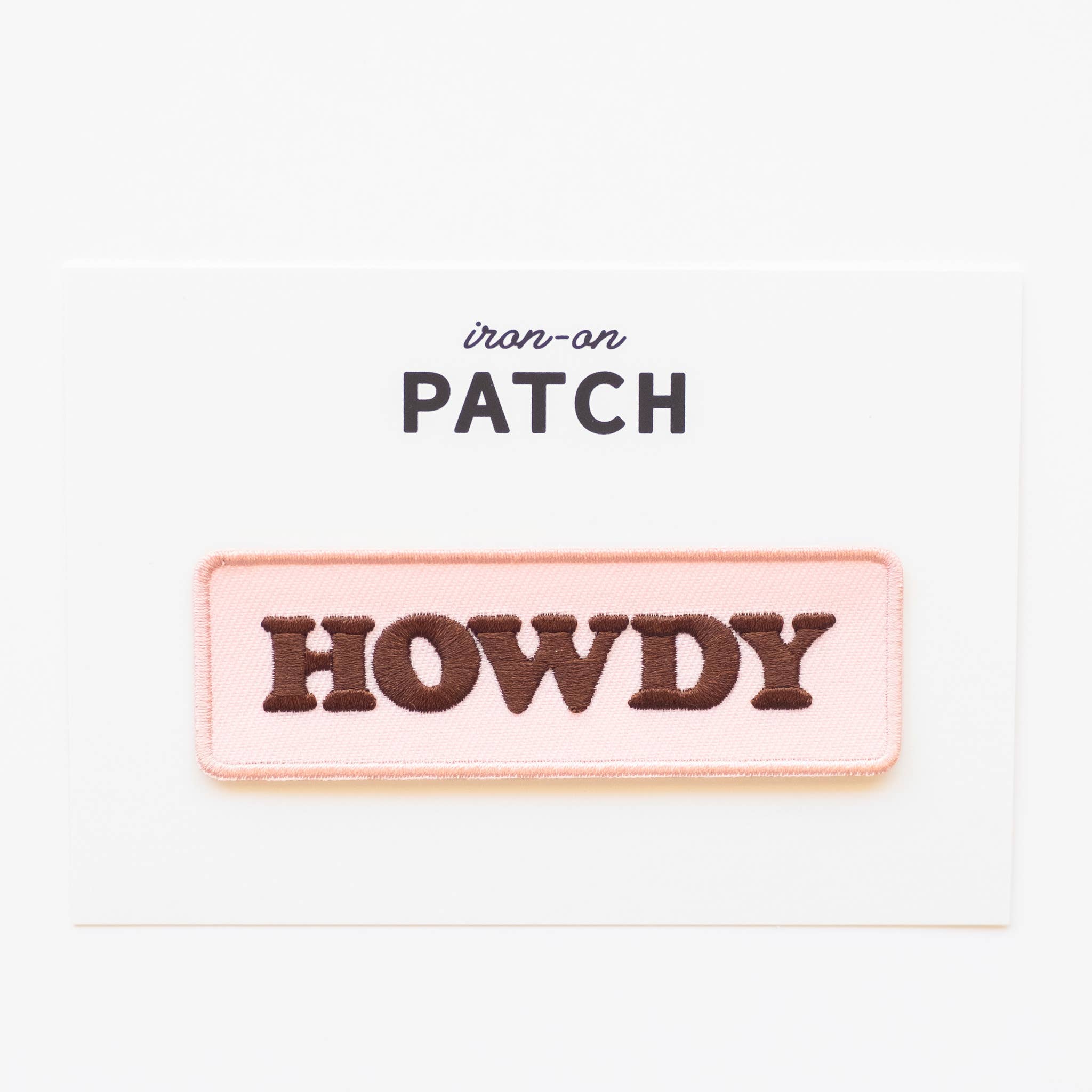 Howdy Embroidered Iron on Patch - Western Cowgirl