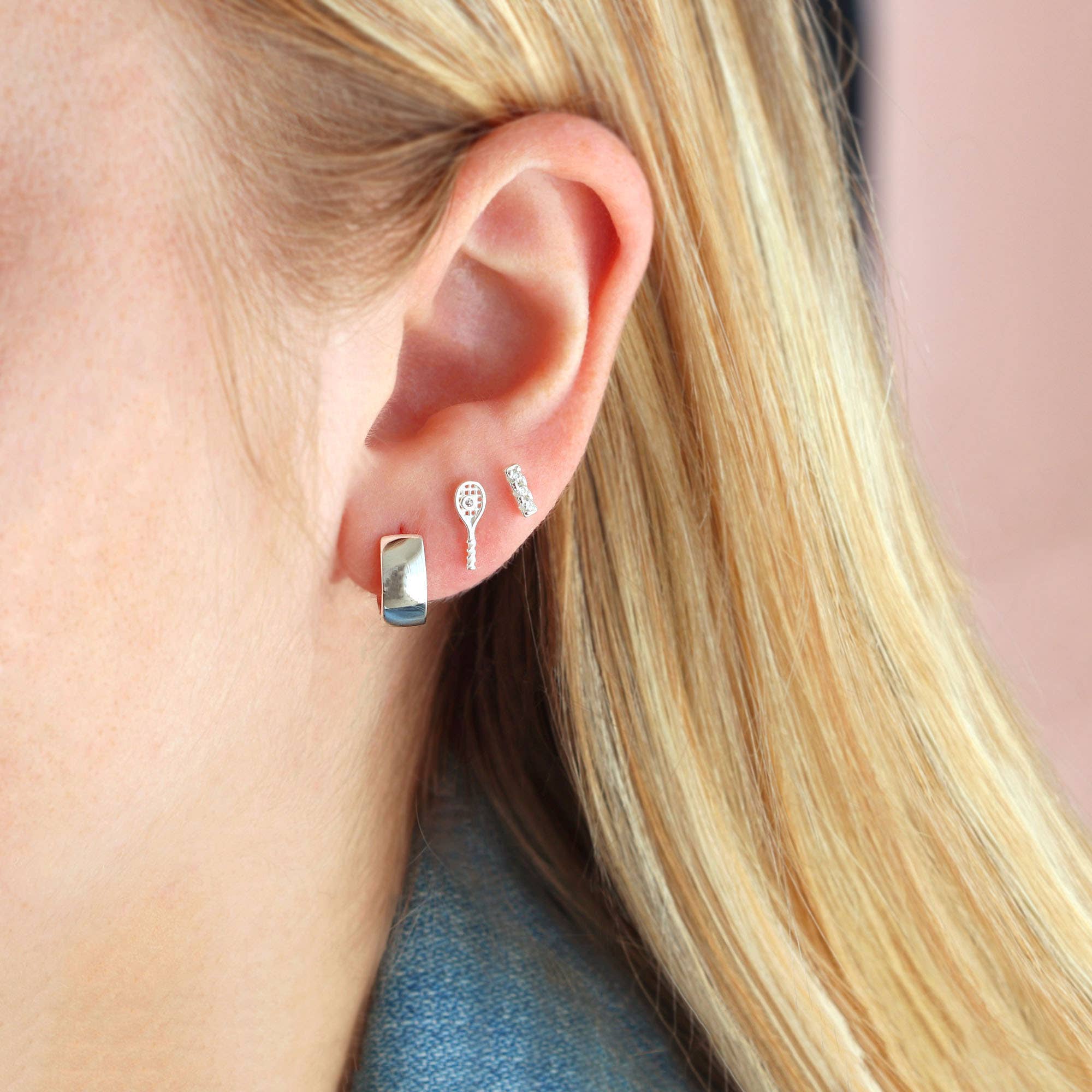 Wide Hinged Huggie Hoop Earrings 18K Gold Vermeil | Sterling Silver 12mm Hoops Hinge Closure Nickel Free Hypoallergenic Ships from CA