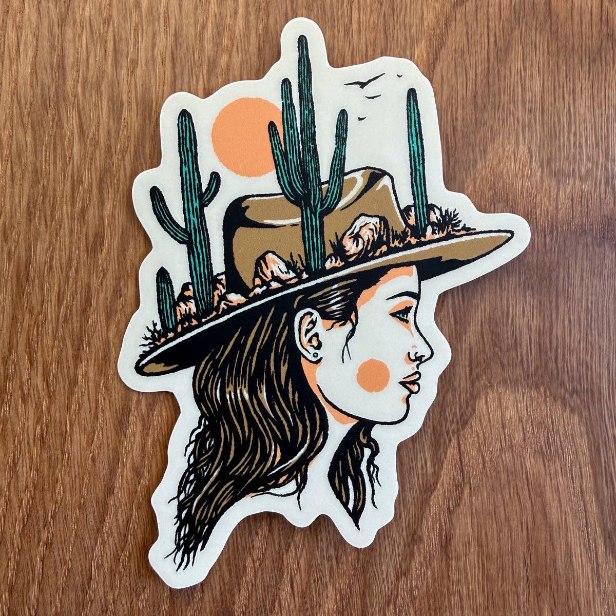 Desert Woman 4 Inch Matte Vinyl Sticker