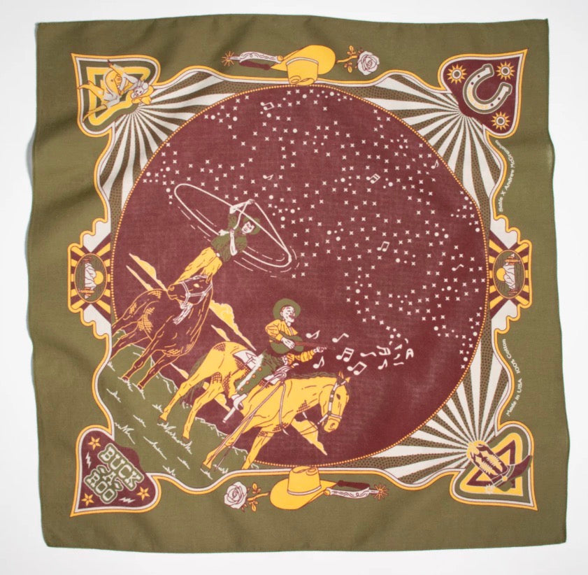 Sable New York Neon Cowboy Bandana