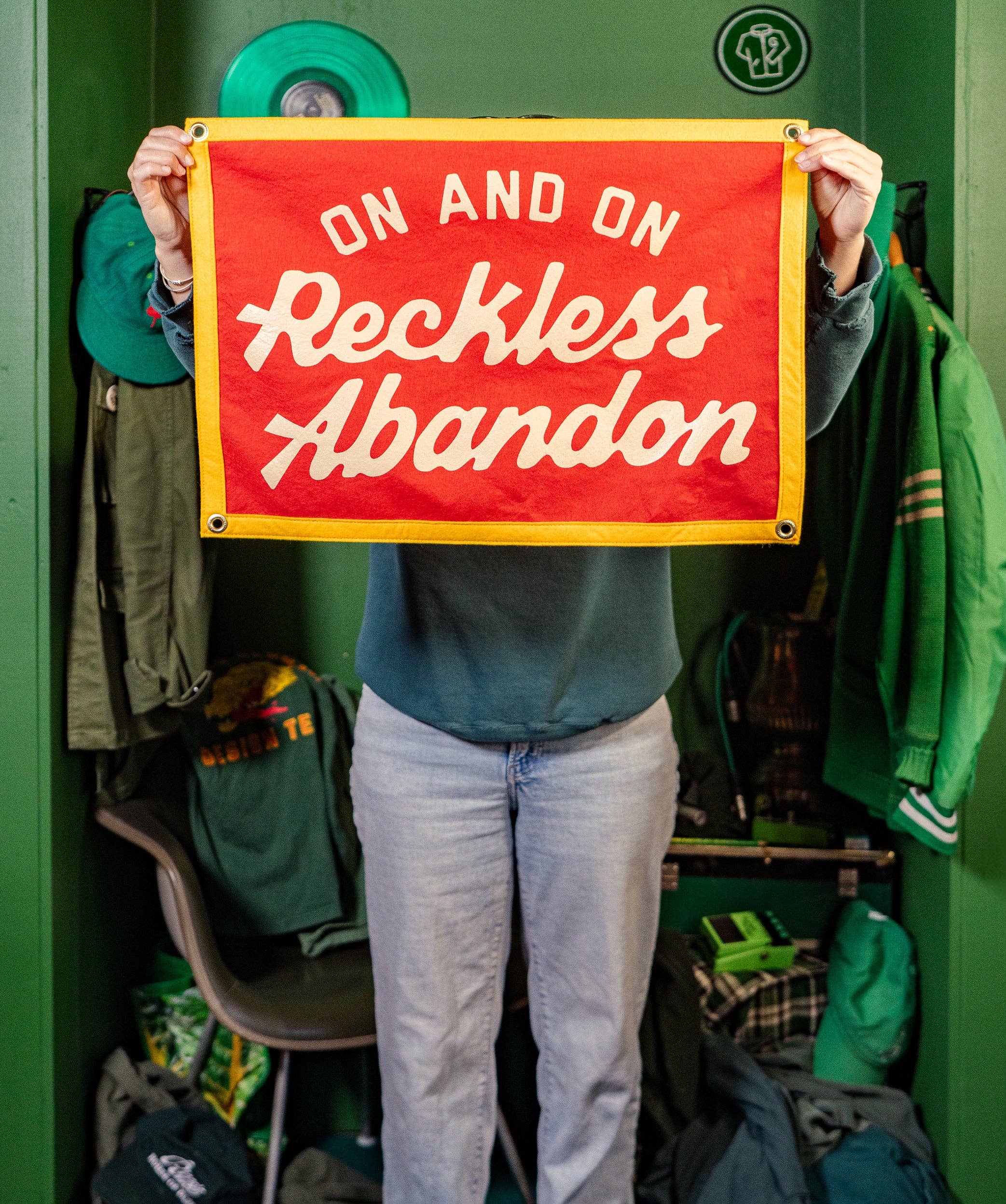 On And On Reckless Abandon Camp Flag • blink-182 x Oxford Pennant
