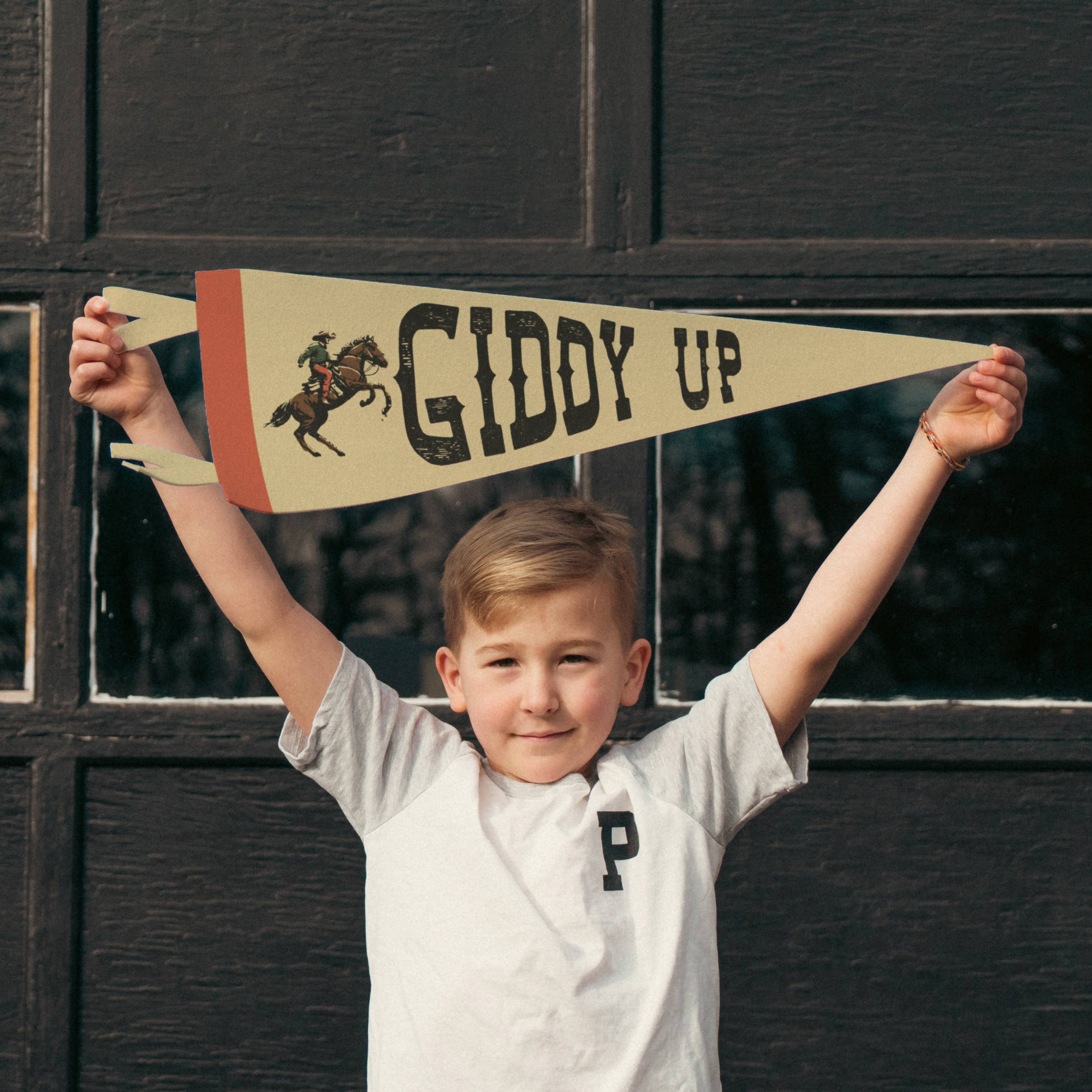 Giddy Up Felt Pennant