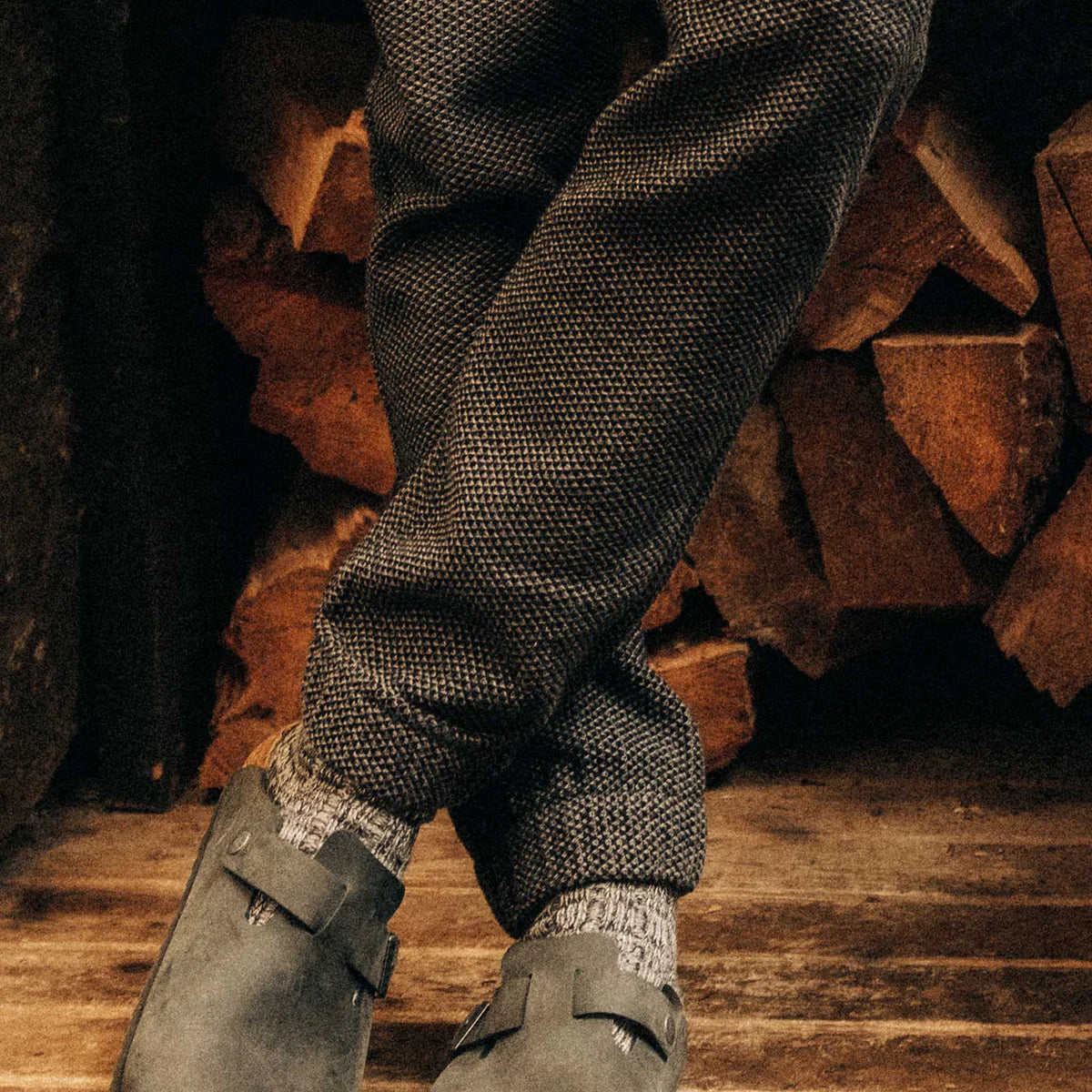 Taylor Stitch- The Apres Pant in Charcoal Sashiko