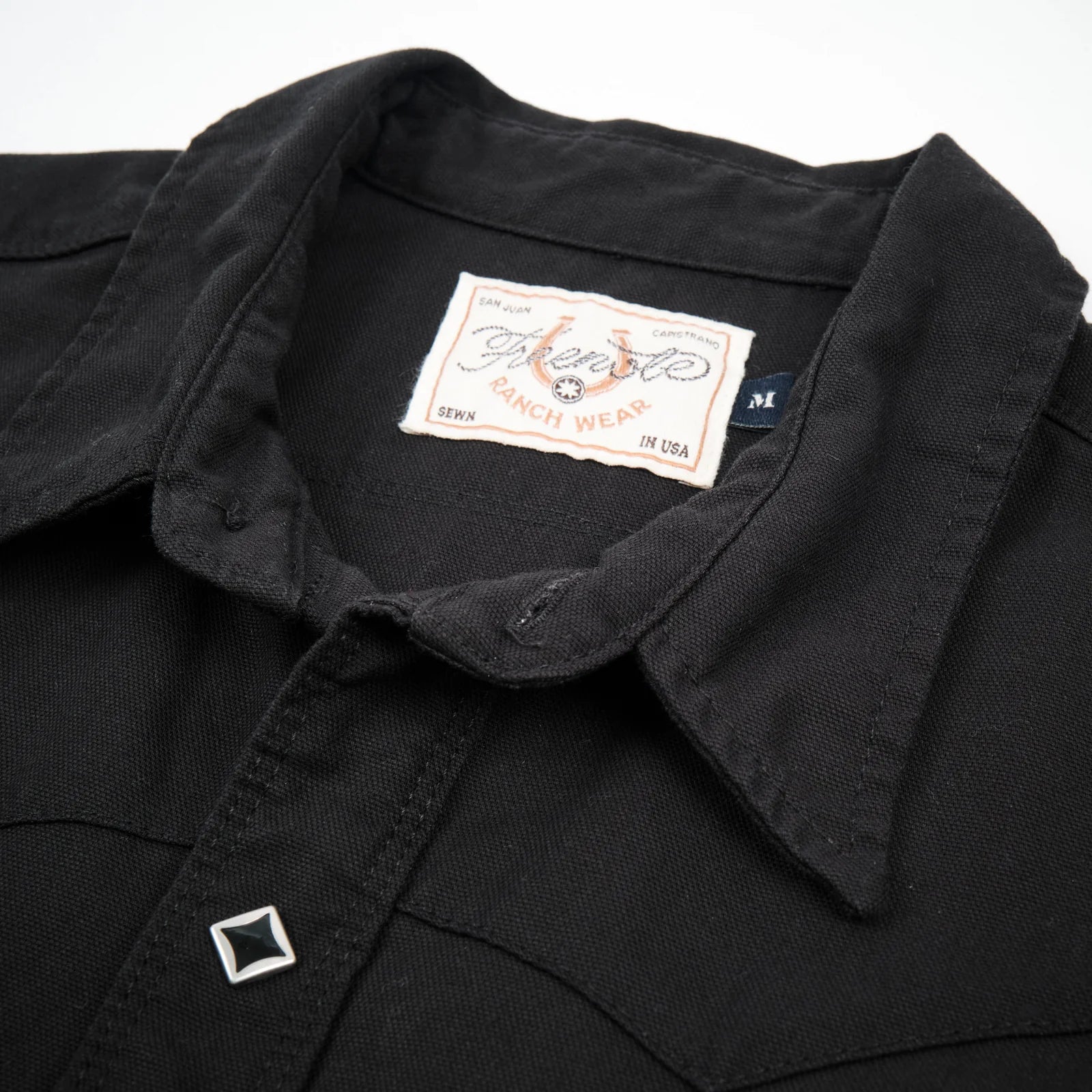 Calico Short Sleeve in Black Denim