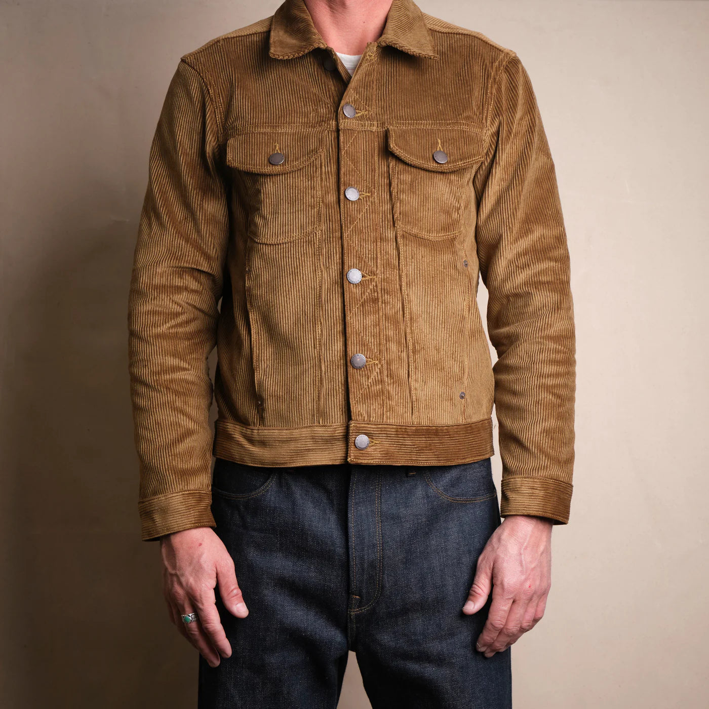 Classic Jacket in Gold Corduroy