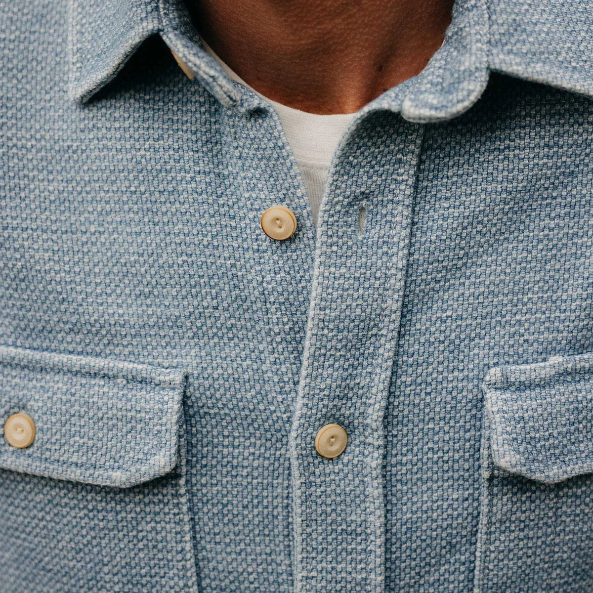 Division Shirt in Washed Indigo