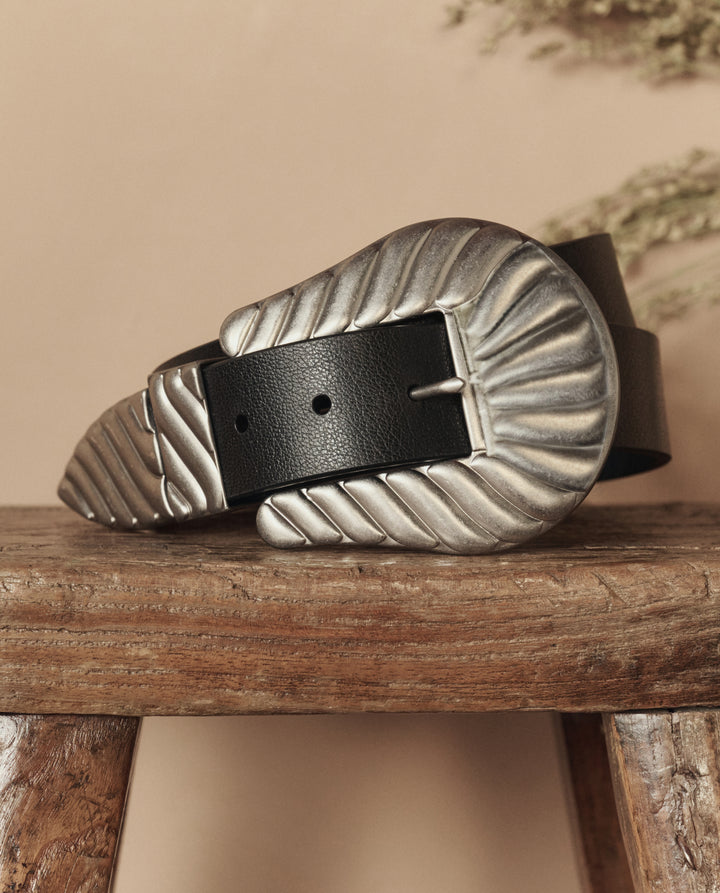 BLACK WITH SILVER