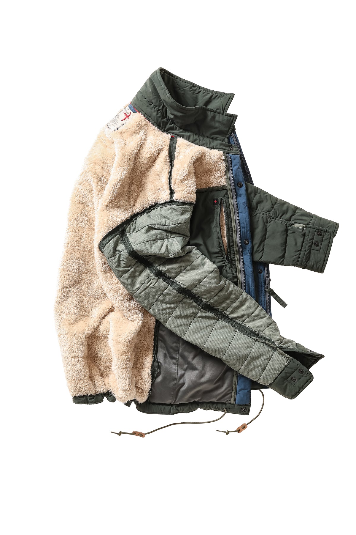 Relwen Quilted Superfleece Jacket in Dark Forest — alternate view