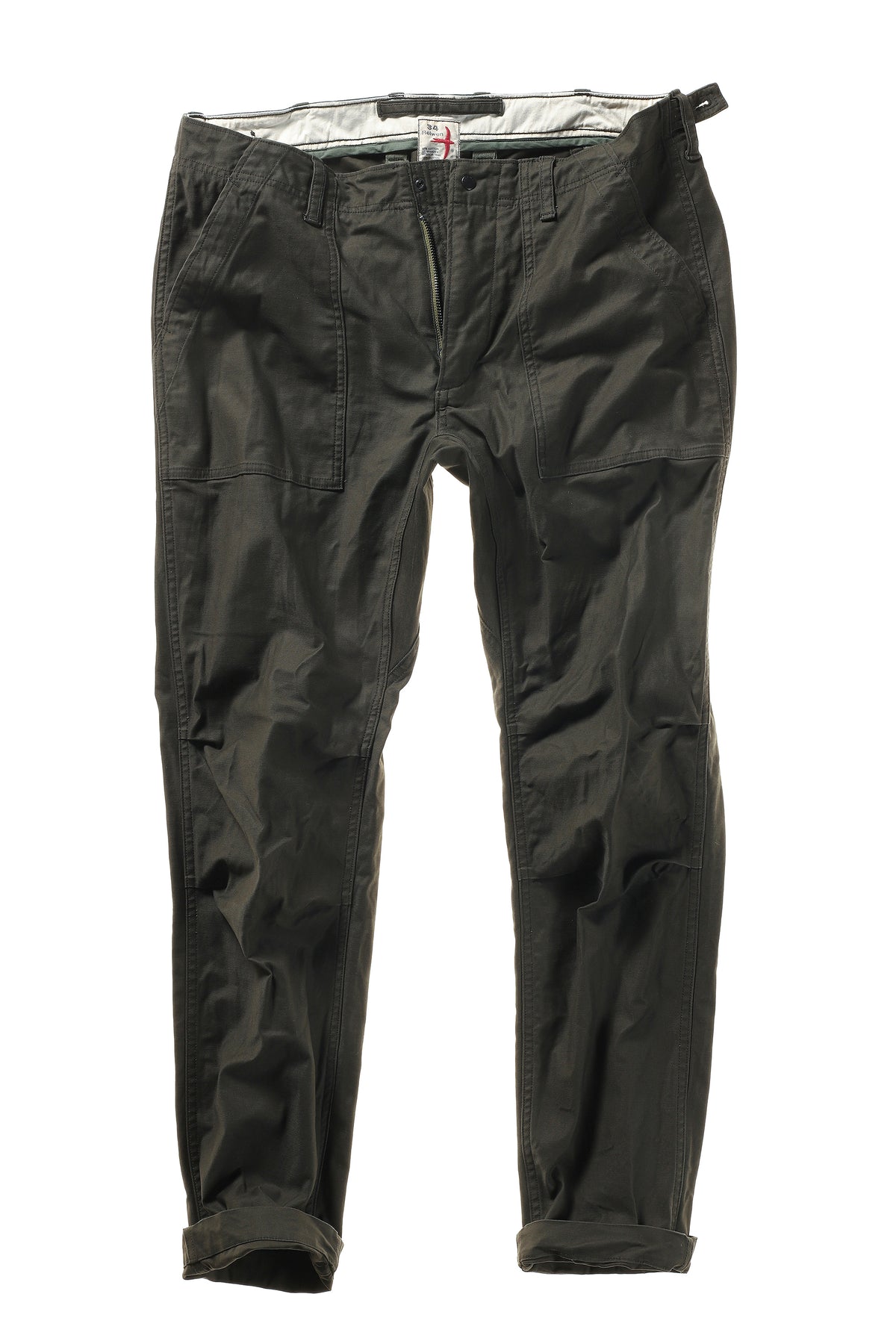 Relwen Supply Pant in Dark Smoke — front view