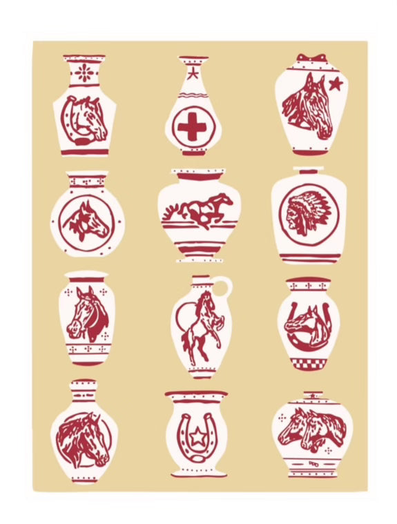 Horse Vase Print by Brandon Owen
