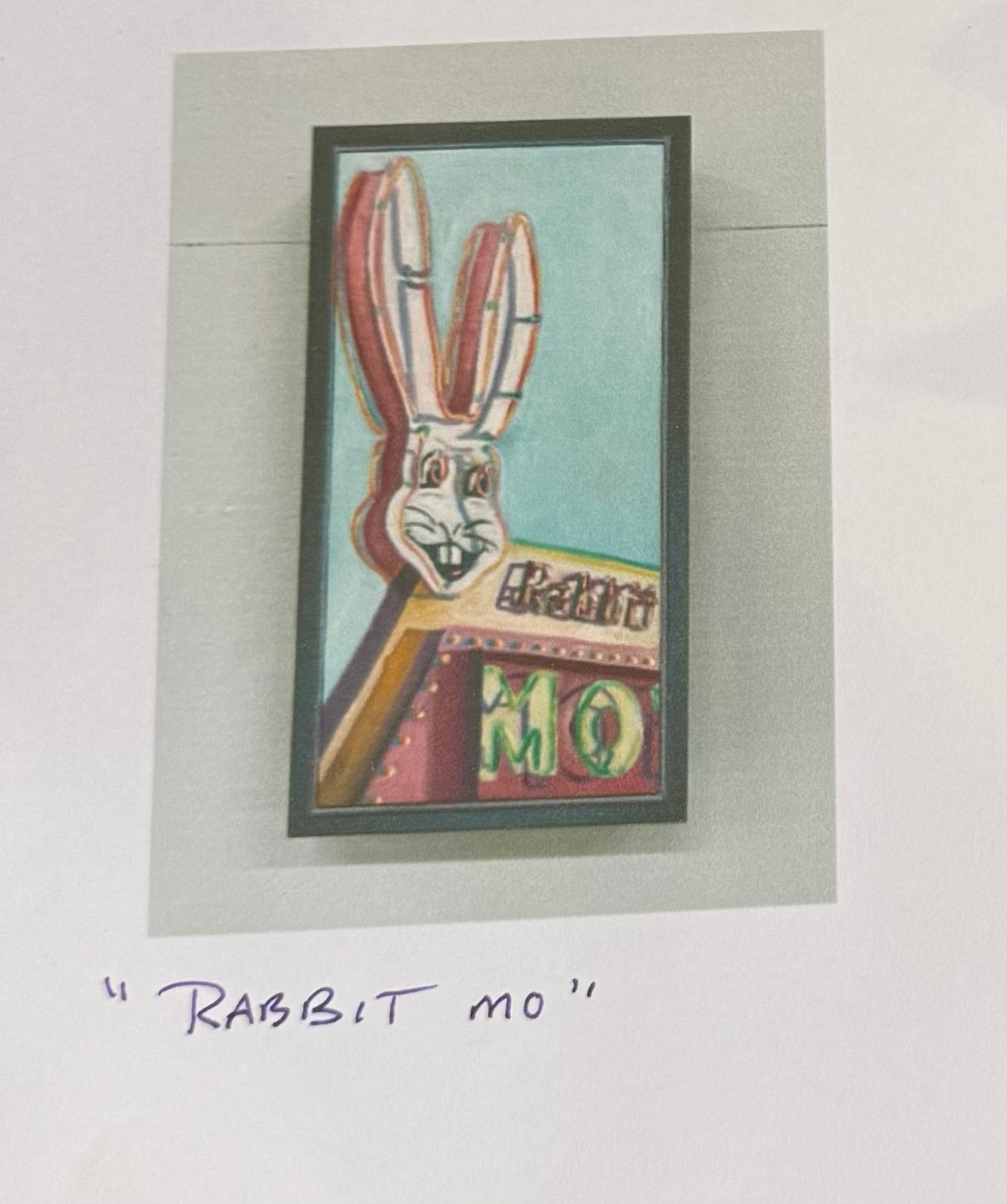 MB Warner- "Rabbit Mo" 12" x 6"