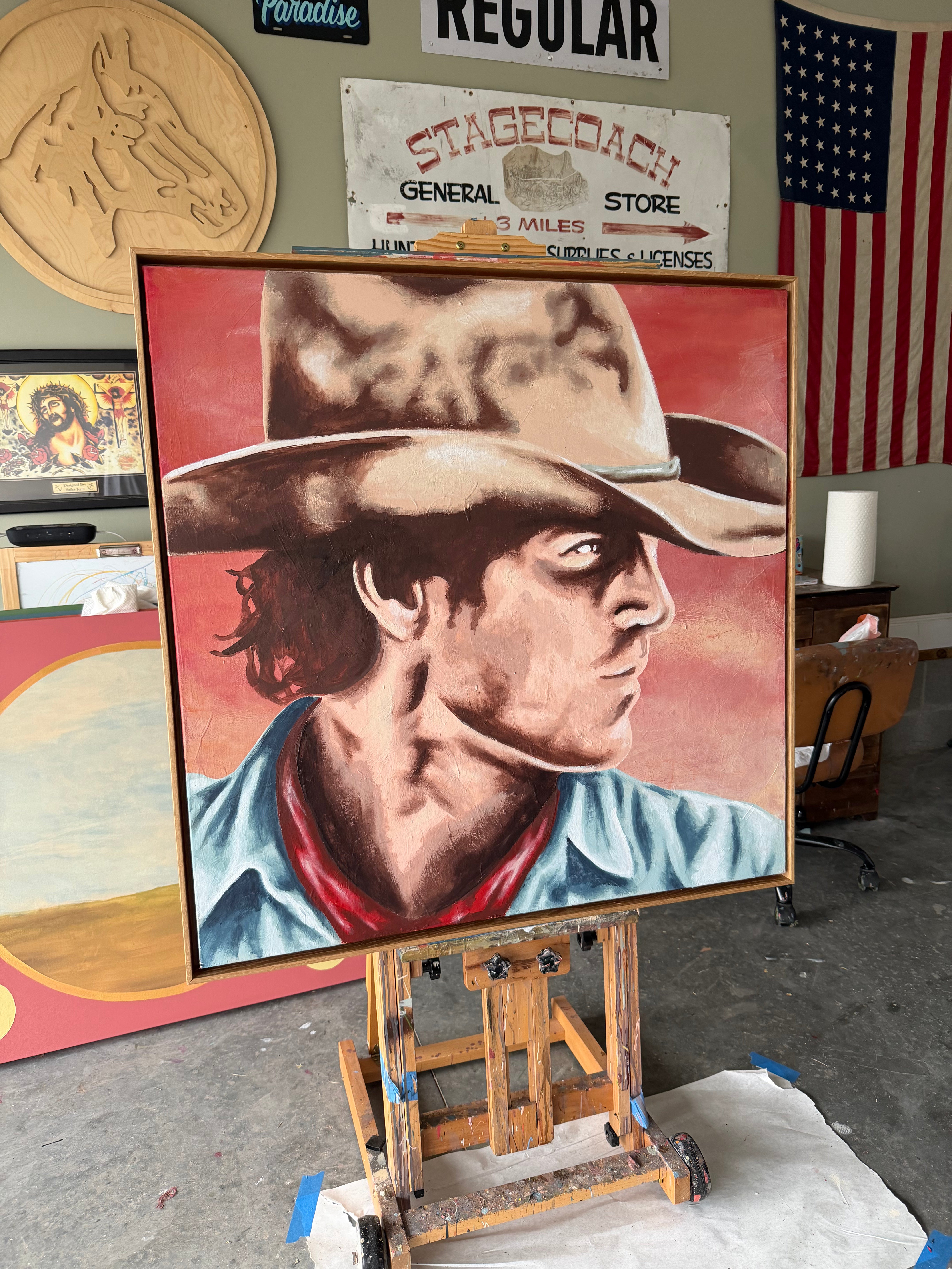 "Painting of a Cowboy" by Brandon Owen
