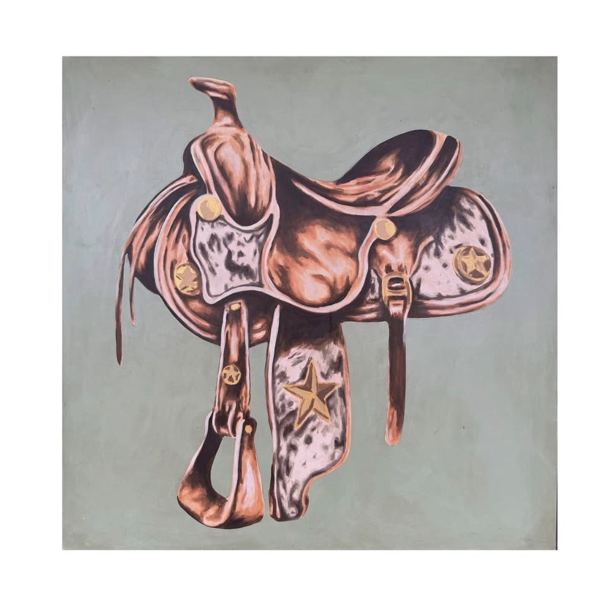 "Cowhide Saddle" by Brandon Owen