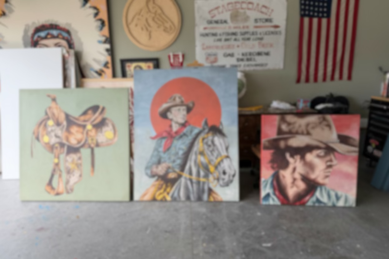 "Painting of a Cowboy" by Brandon Owen