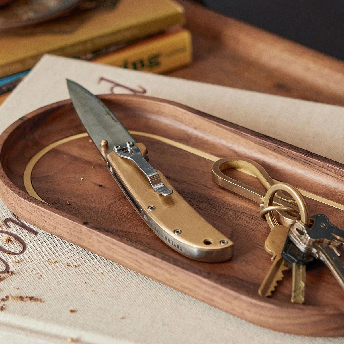 The Drop Point Knife in Brass