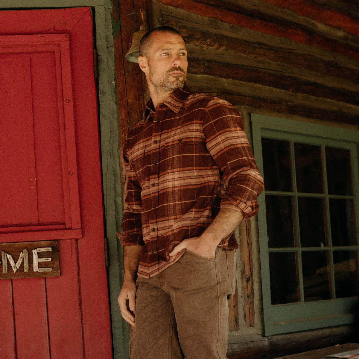 Ledge Shirt in Chestnut Plaid