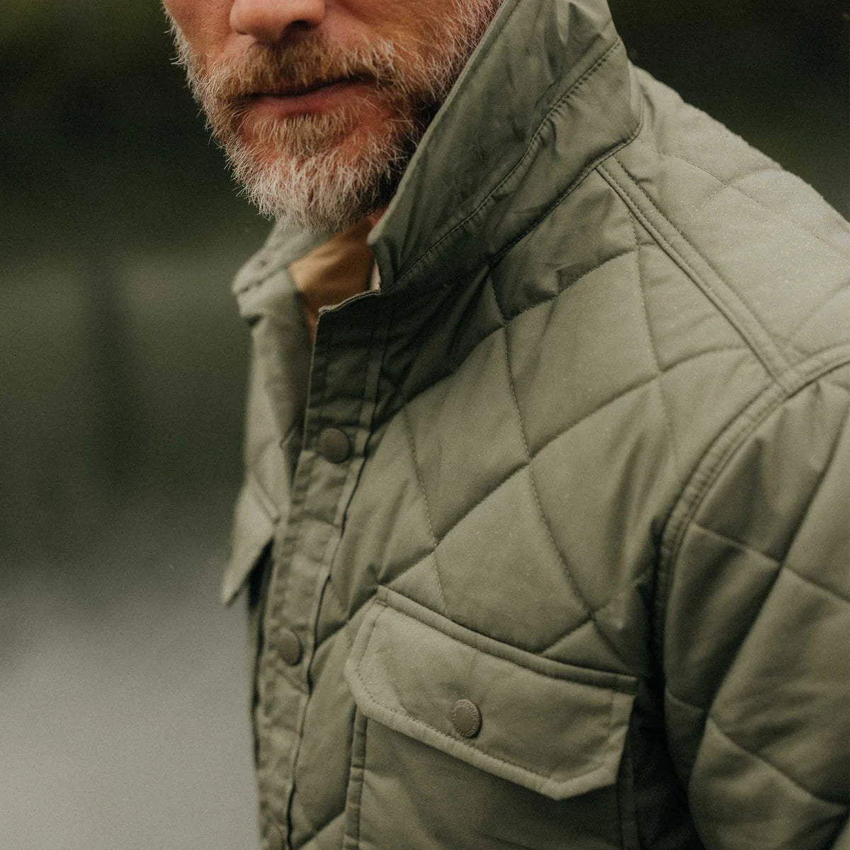 The Miller Shirt Jacket in Smoked Olive