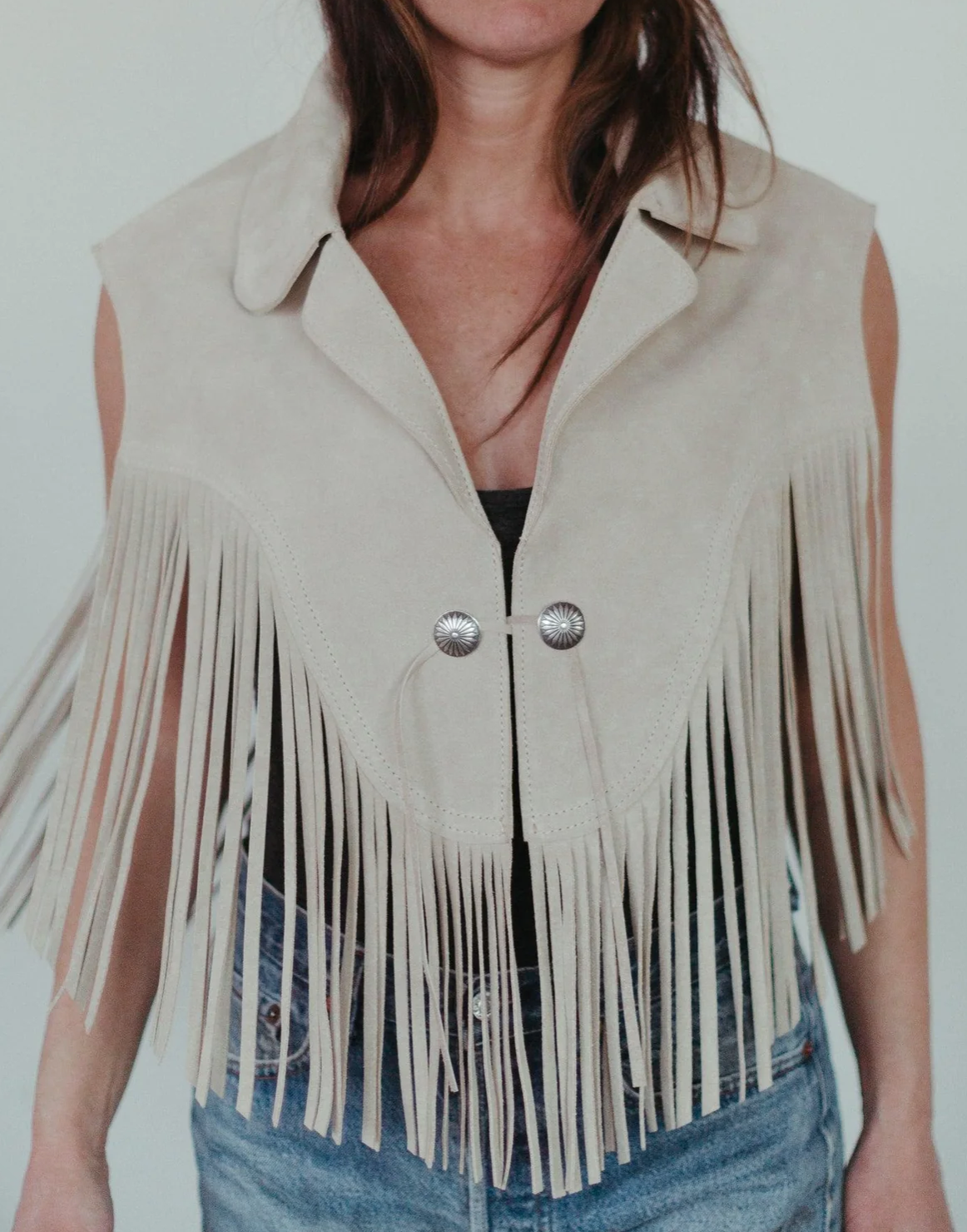 CrossbowSuede Shawl Vest