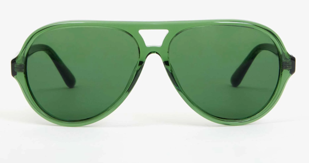 Clare V. Lizzie Sunglasses- Forest