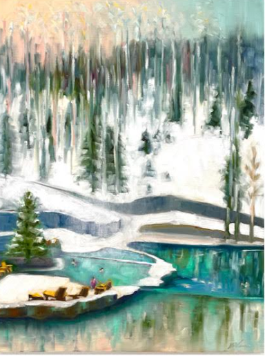 "Strawberry Hot Springs" 12" x 16"