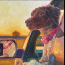 MB Warner 5" x 5" Oil on Panel